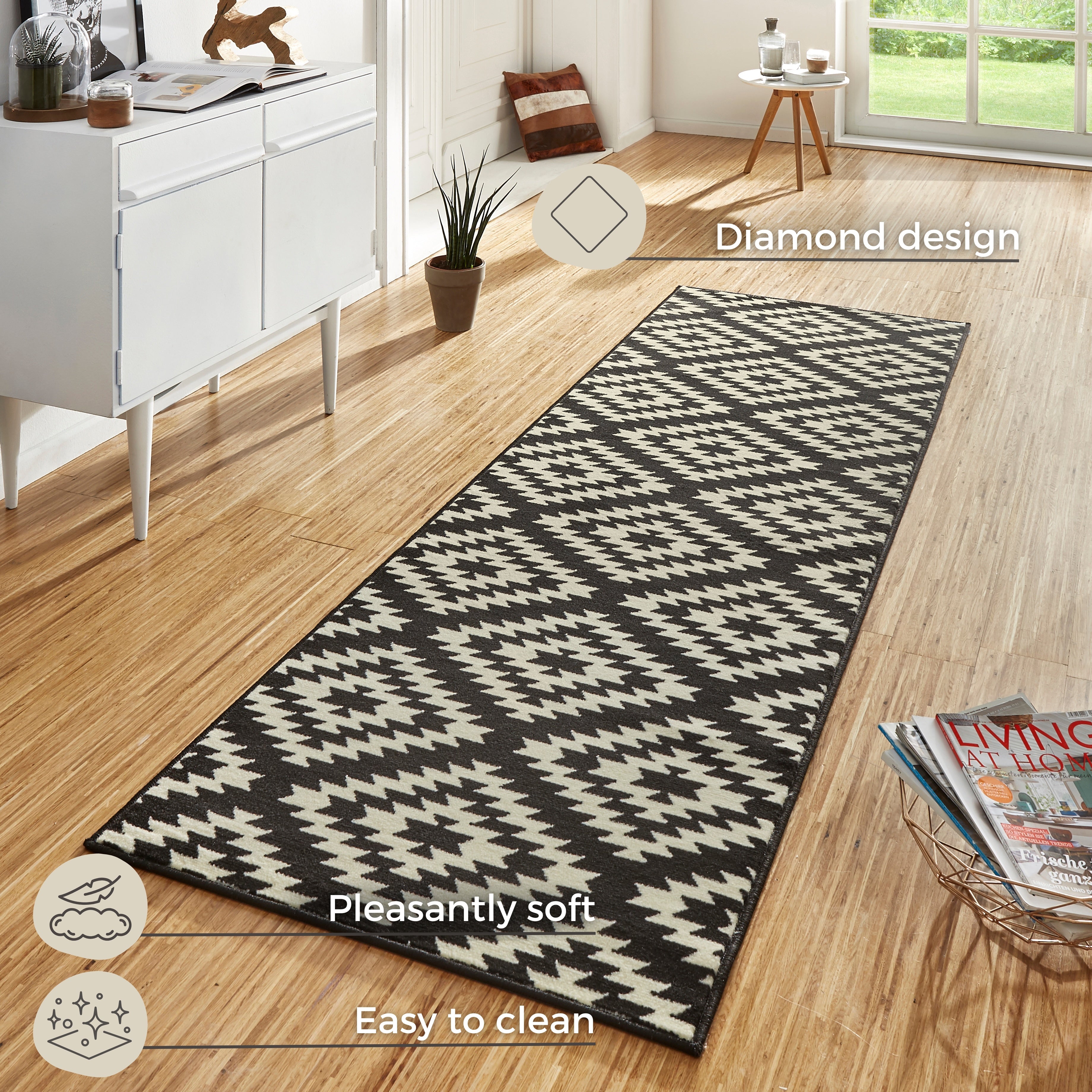 BASIC VELOURS NORDIC MATTLÖPARE, SVART 102824