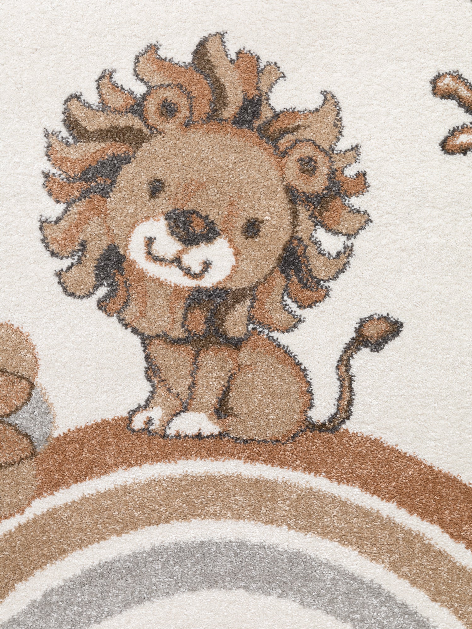 VILLEROY &amp; BOCH BOHO KIDS BARNFILT RUDNT - LION SUMMER PARTY, CRÈME MULTI 106307