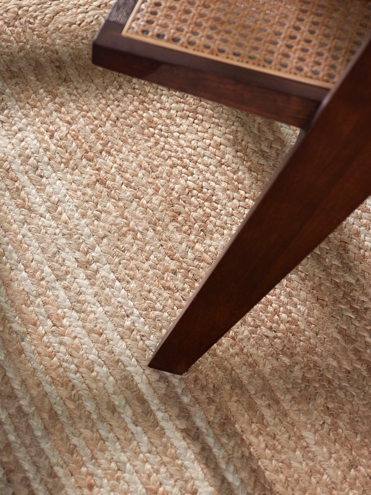 JUNO JUTE-MATTA LINE, NATUR VIT GULD