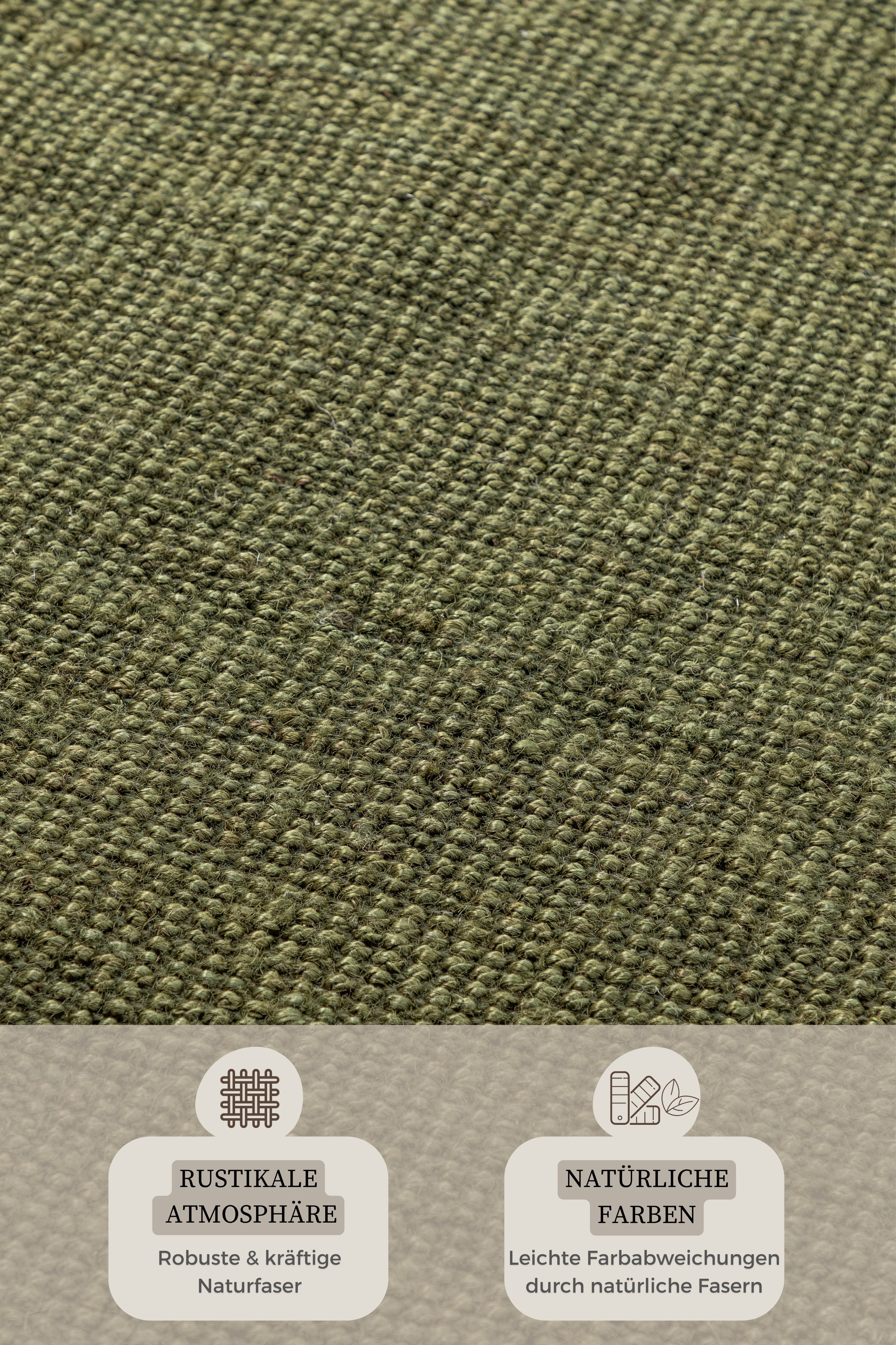 BOUCLE JUTE MATTA, JUNGLE GREEN - 105977