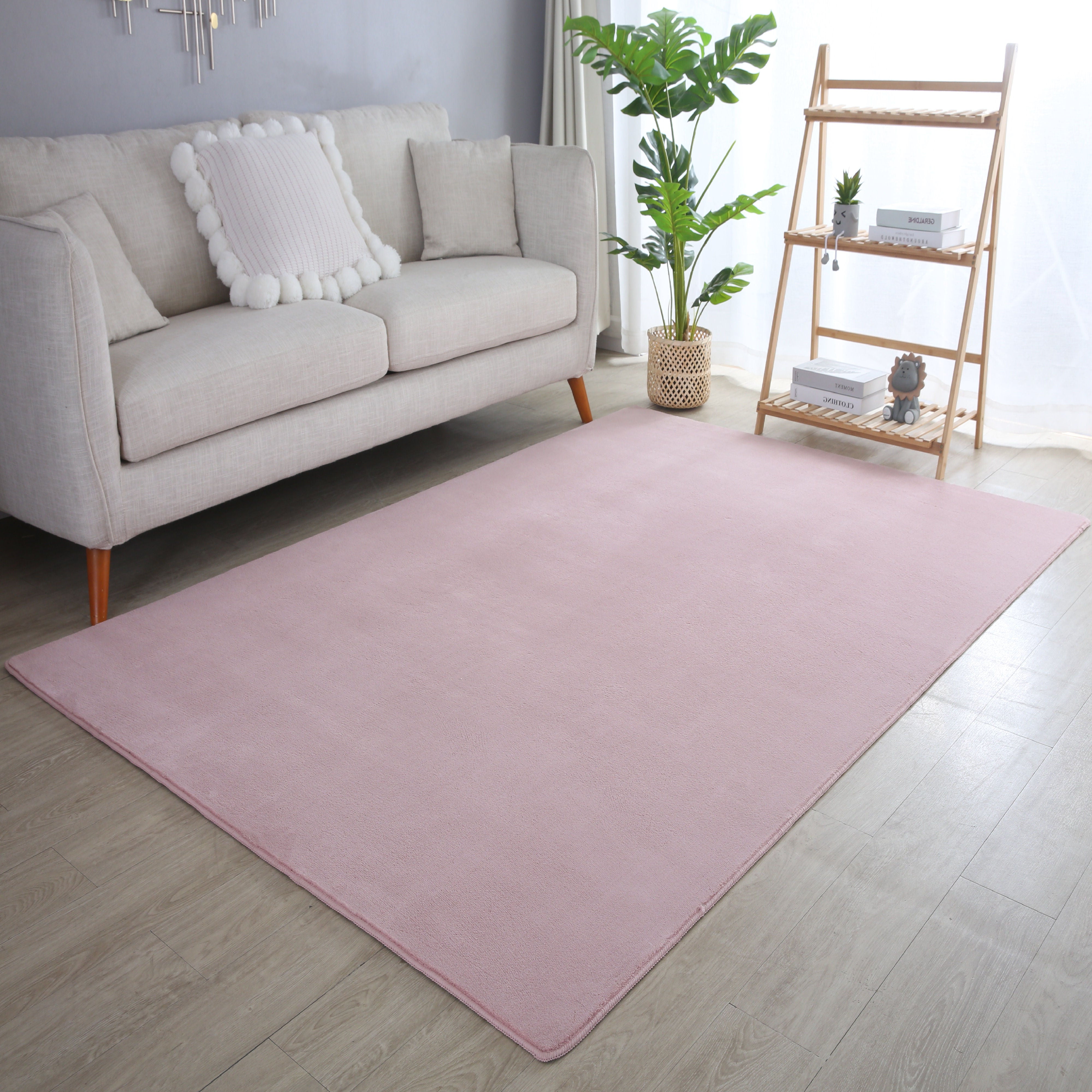 SKYLER ENFÄRGAD MATTA, 5400 ROSA