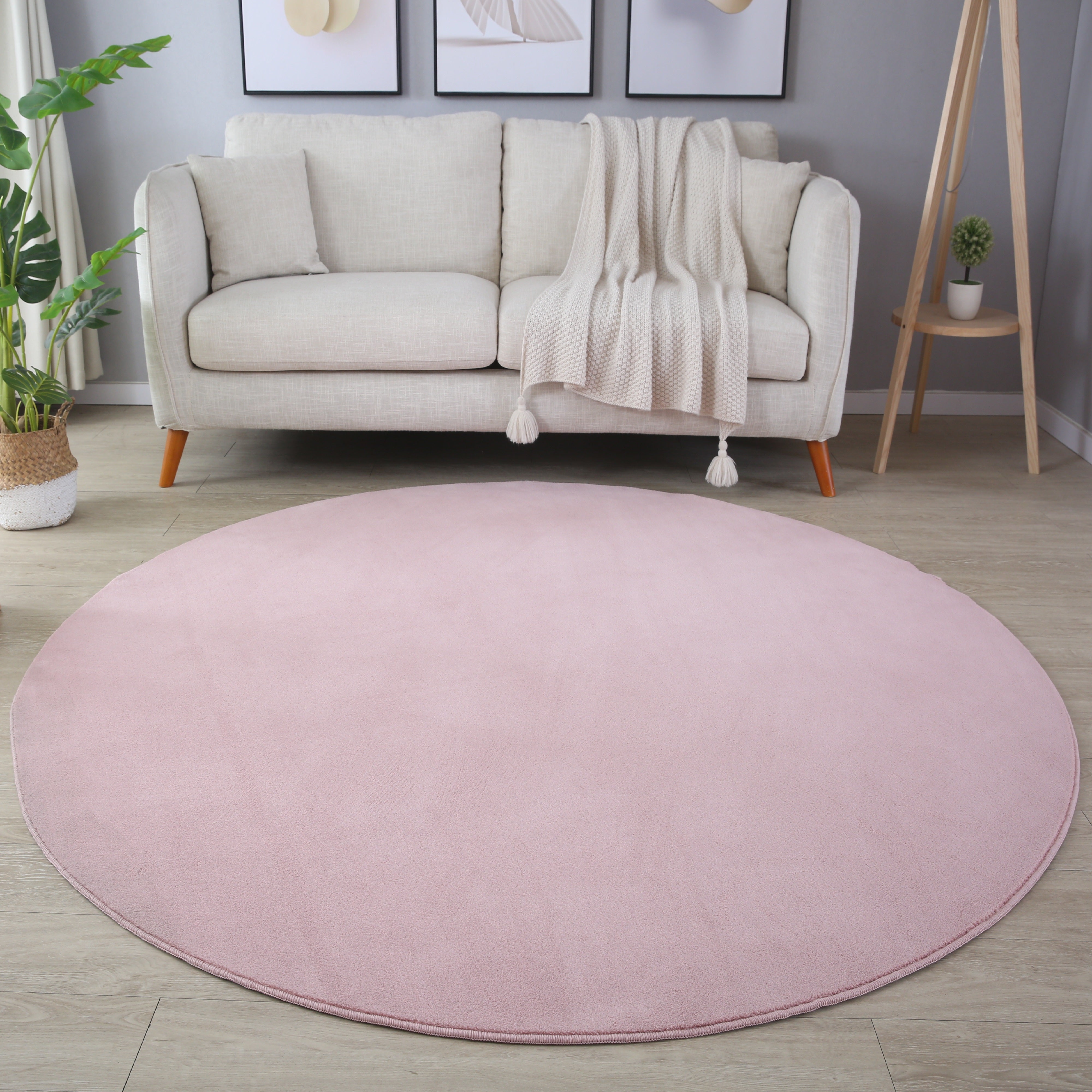 SKYLER ENFÄRGAD MATTA, 5400 ROSA