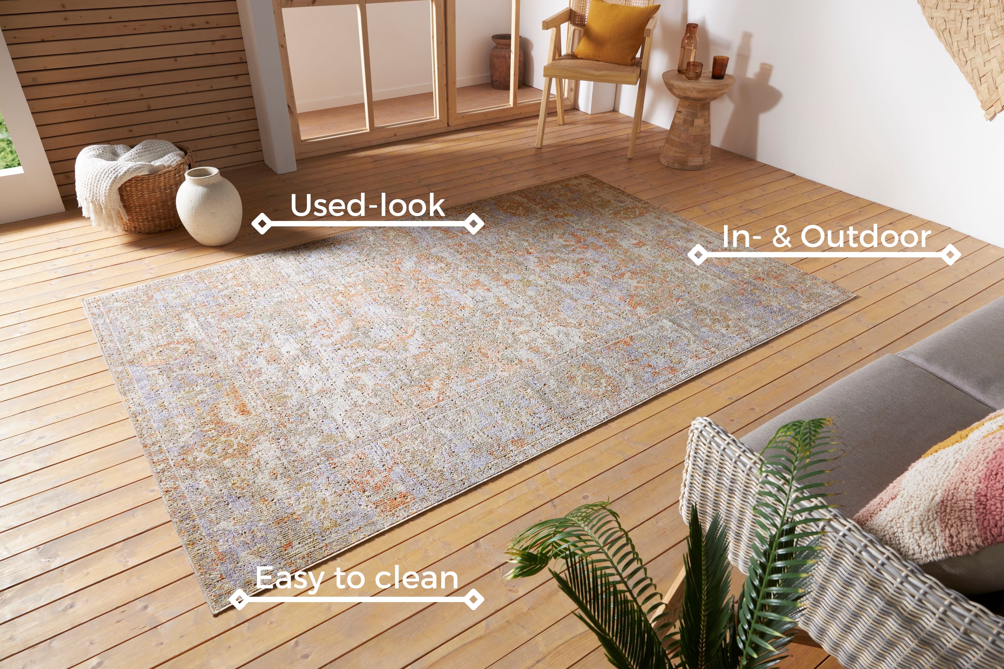 HANSE HOME CAIRO MATTA, KRÄMRÖD 105587