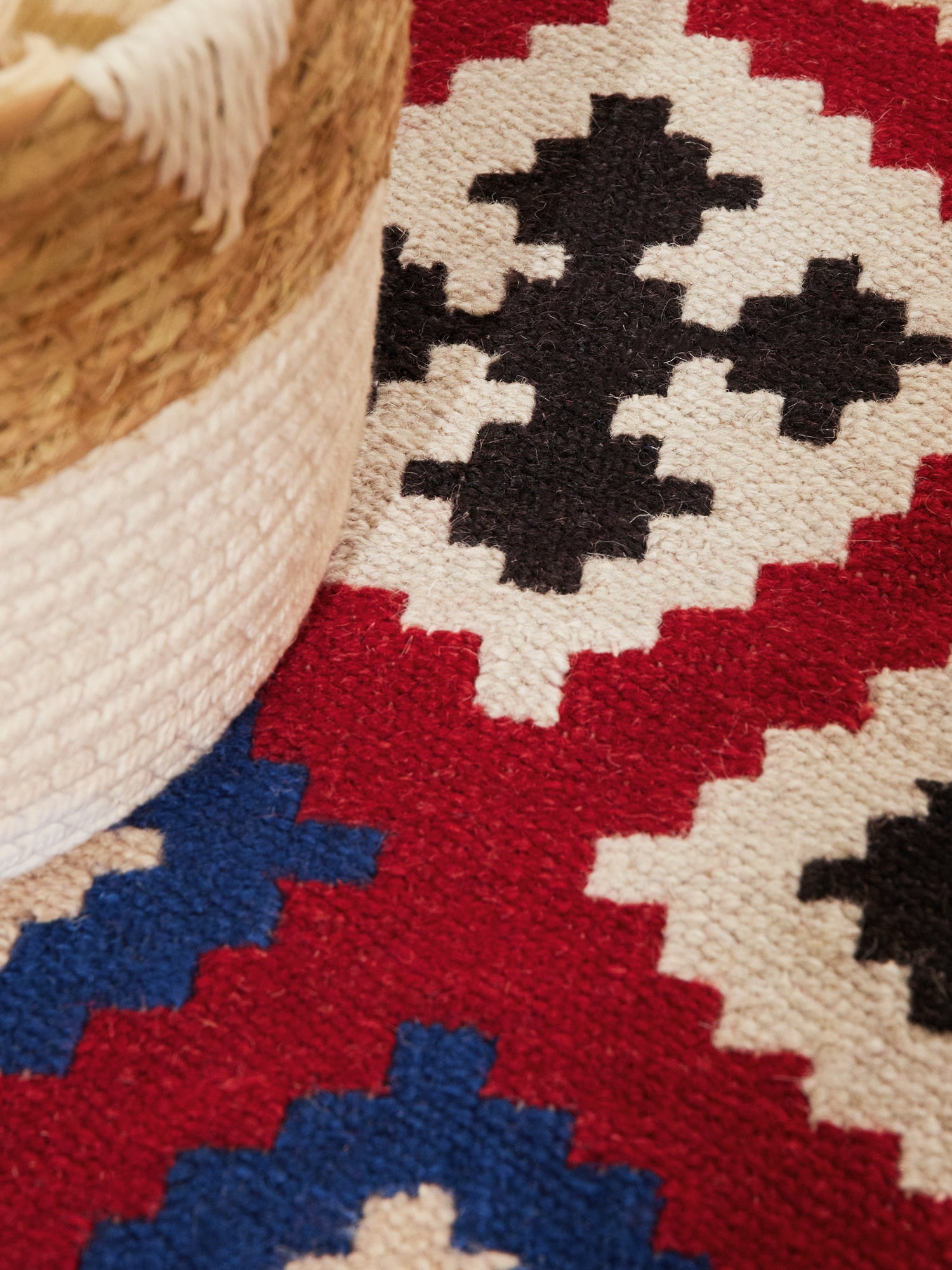 HANSE HOME KAMAL - AFGHAN KELIM MATTA, 106241 CREAM-MULTI
