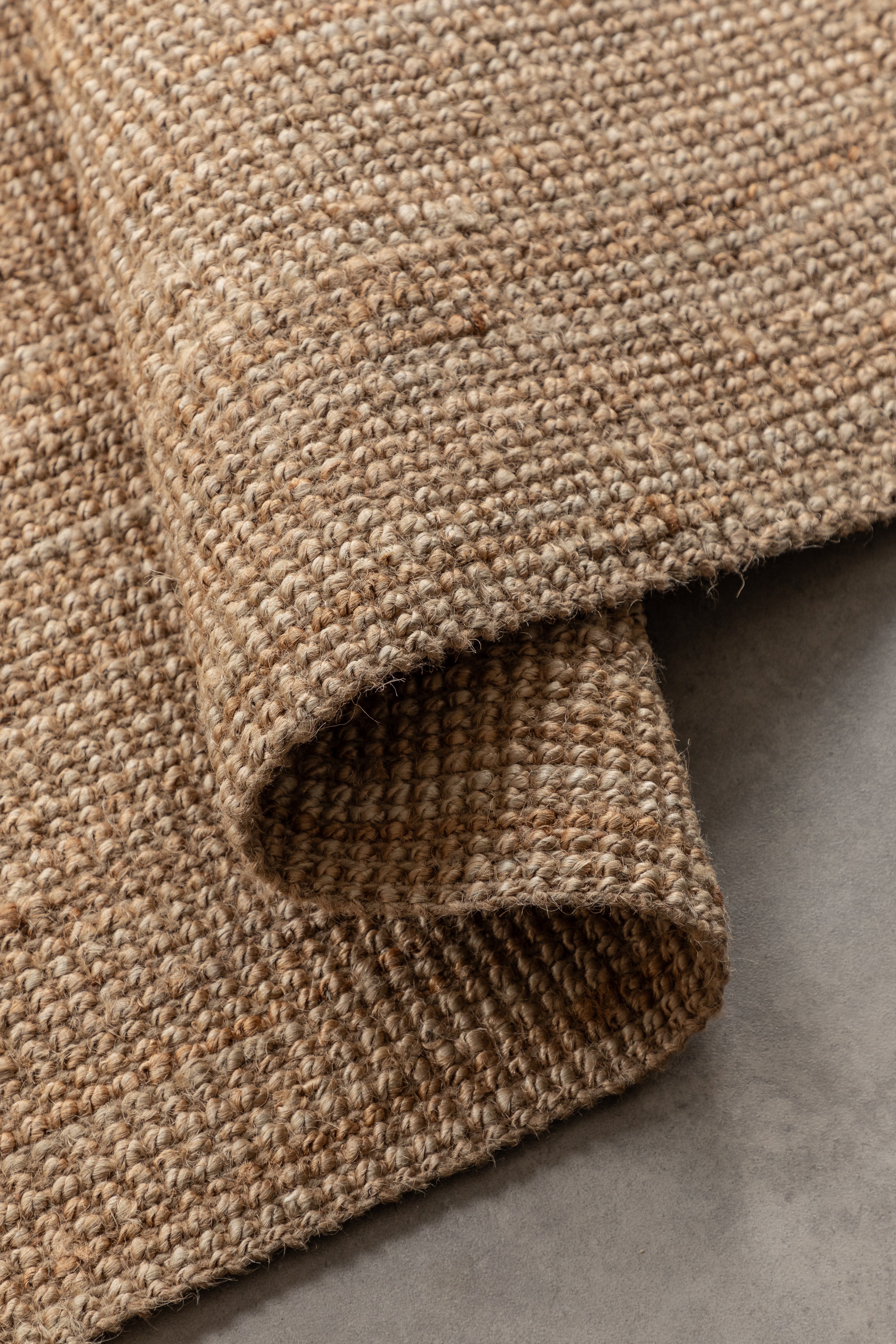 BOUCLE JUTEMATTA, NATURLIG GYLLEN - 105974
