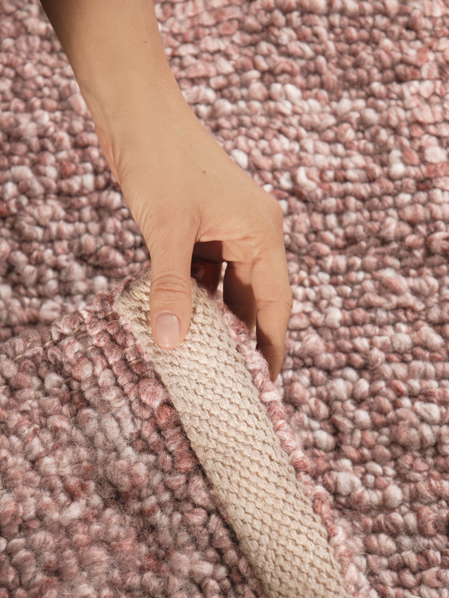 TED BAKER NOTTING HILL MJUK BOUCLE KORT LAGGIGT MATTA, PORTOBELLO ROSTROSA