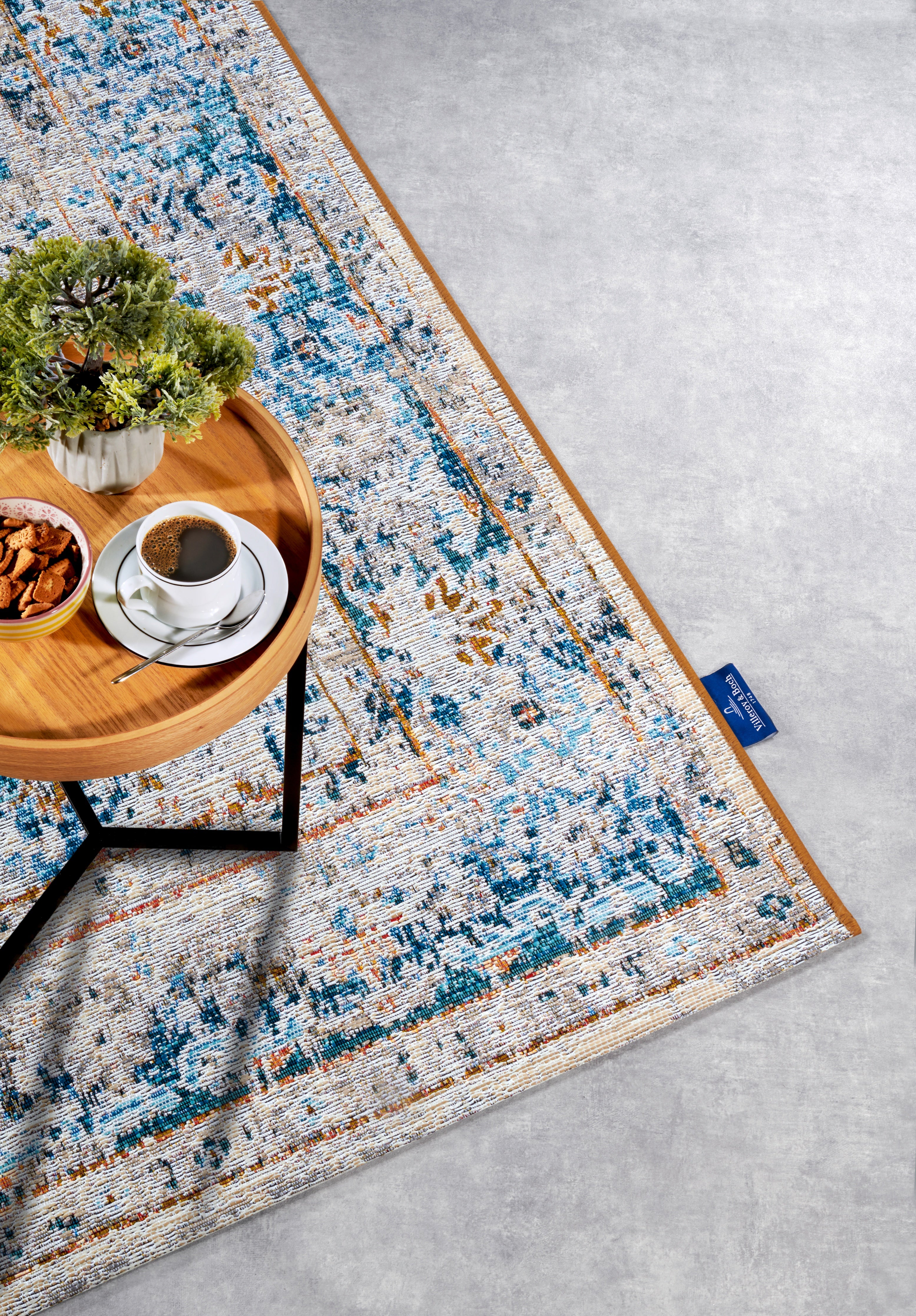 VILLEROY &amp; BOCH 106064 - INOMHUS- OCH UTOMHUSMATTA, REN KRÄMBLÅ