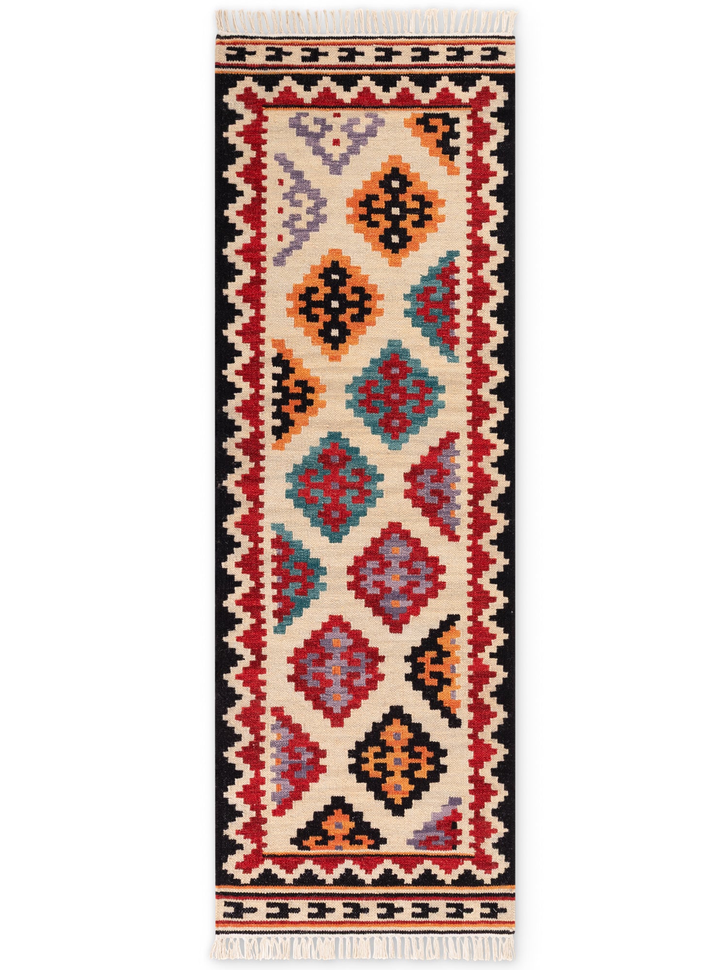 HANSE HOME KAMAL - AFGHAN KELIM MATTA, 106240 CREAM-MULTI