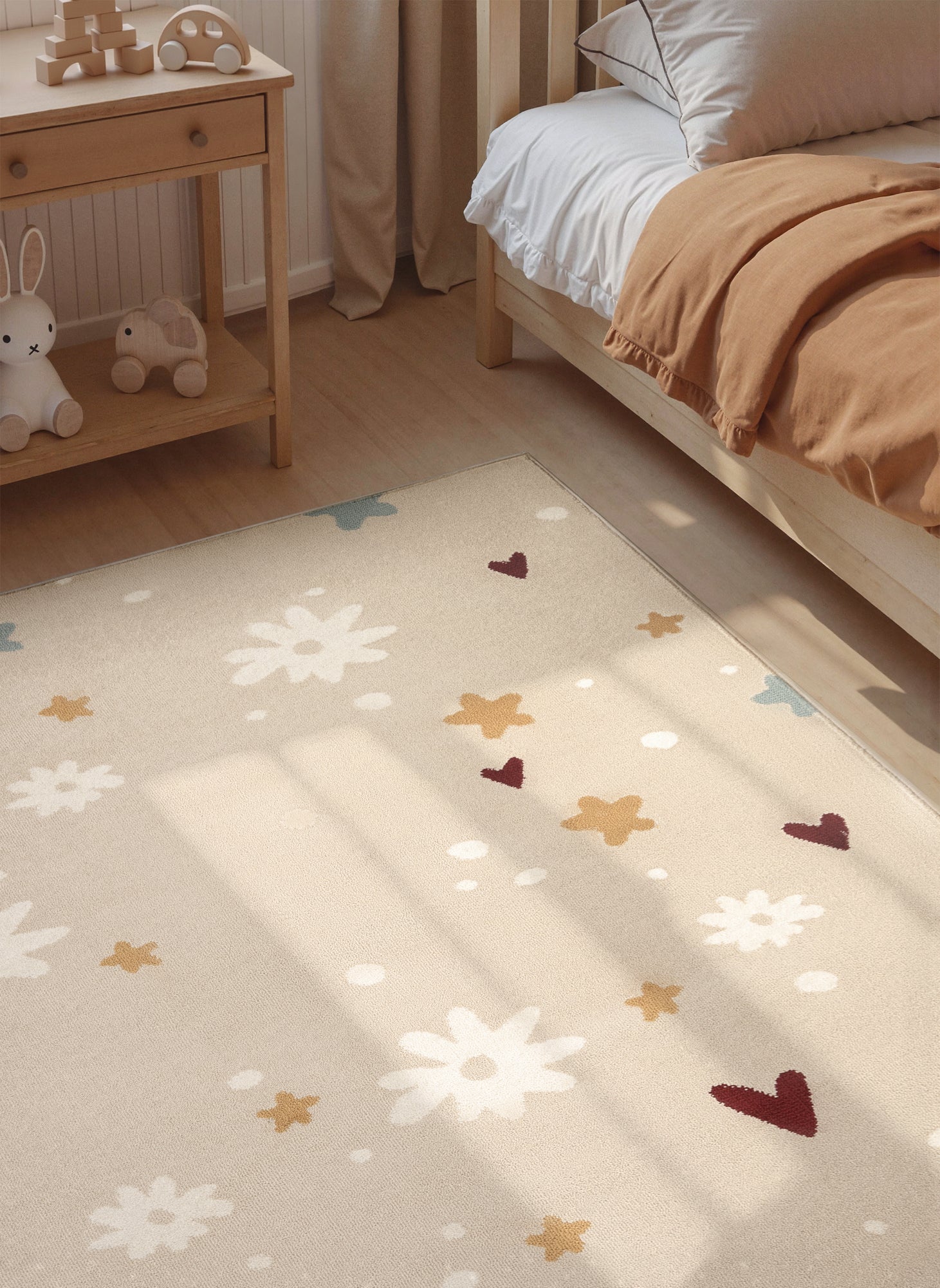 SAGOBARNSMATTA AMORI, BEIGE MULTI