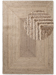 JUNO JUTE-MATTA LINE, NATUR VIT BRUN