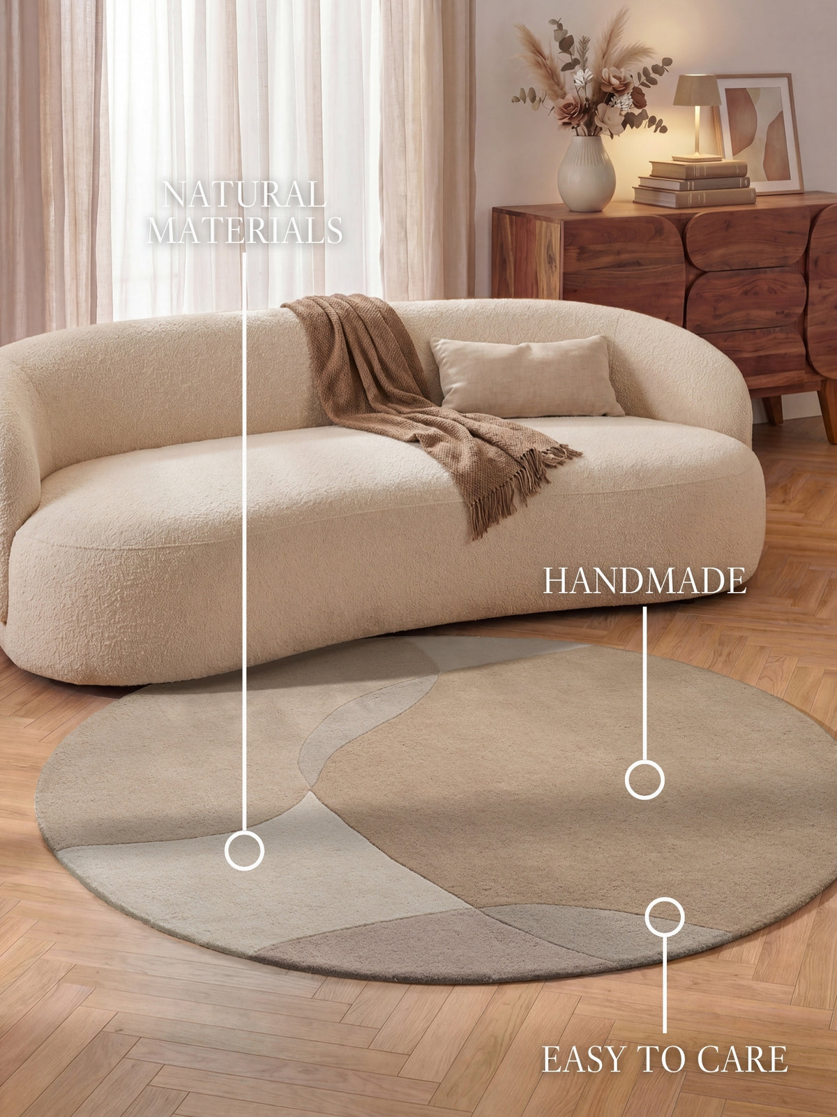 VILLEROY & BOCH 1876 ULDTÆPPE OVIA CREME BEIGE