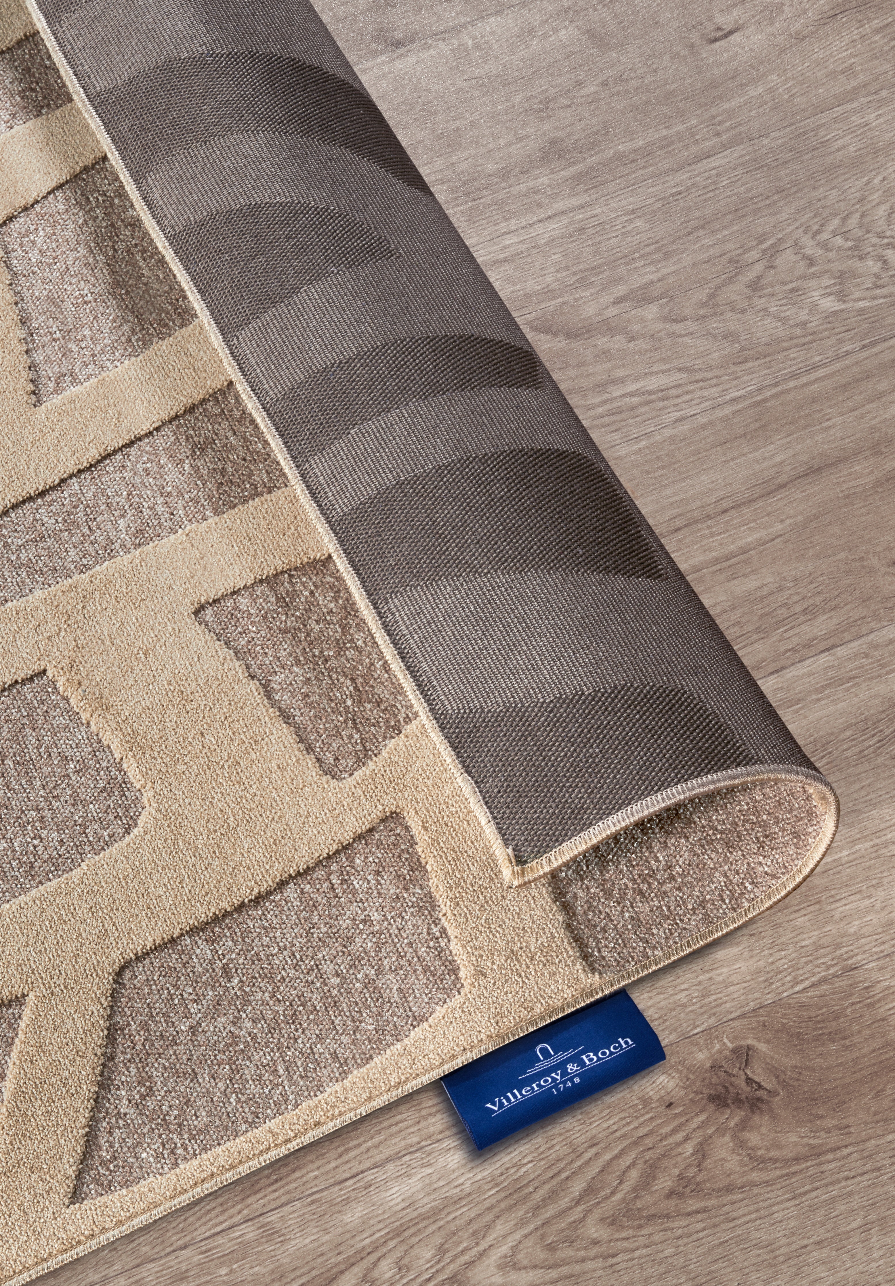VILLEROY &amp; BOCH 106142 HÖG-LÅG Luggmatta, THERESE Naturgrå-BEIGE