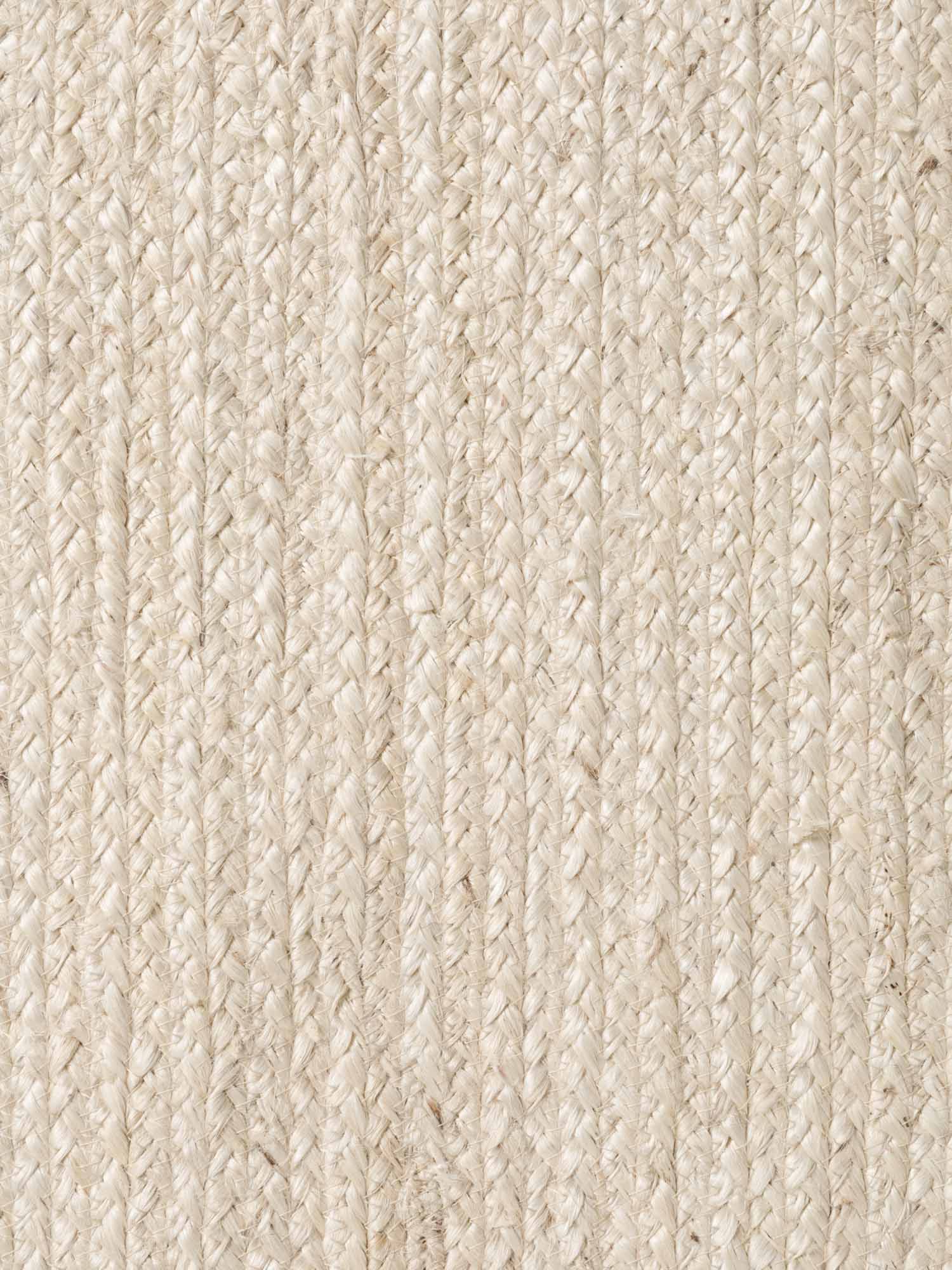 FLÄTAD JUTEMATTA RANGPUR OVAL, NATURLIG ELFENBEN