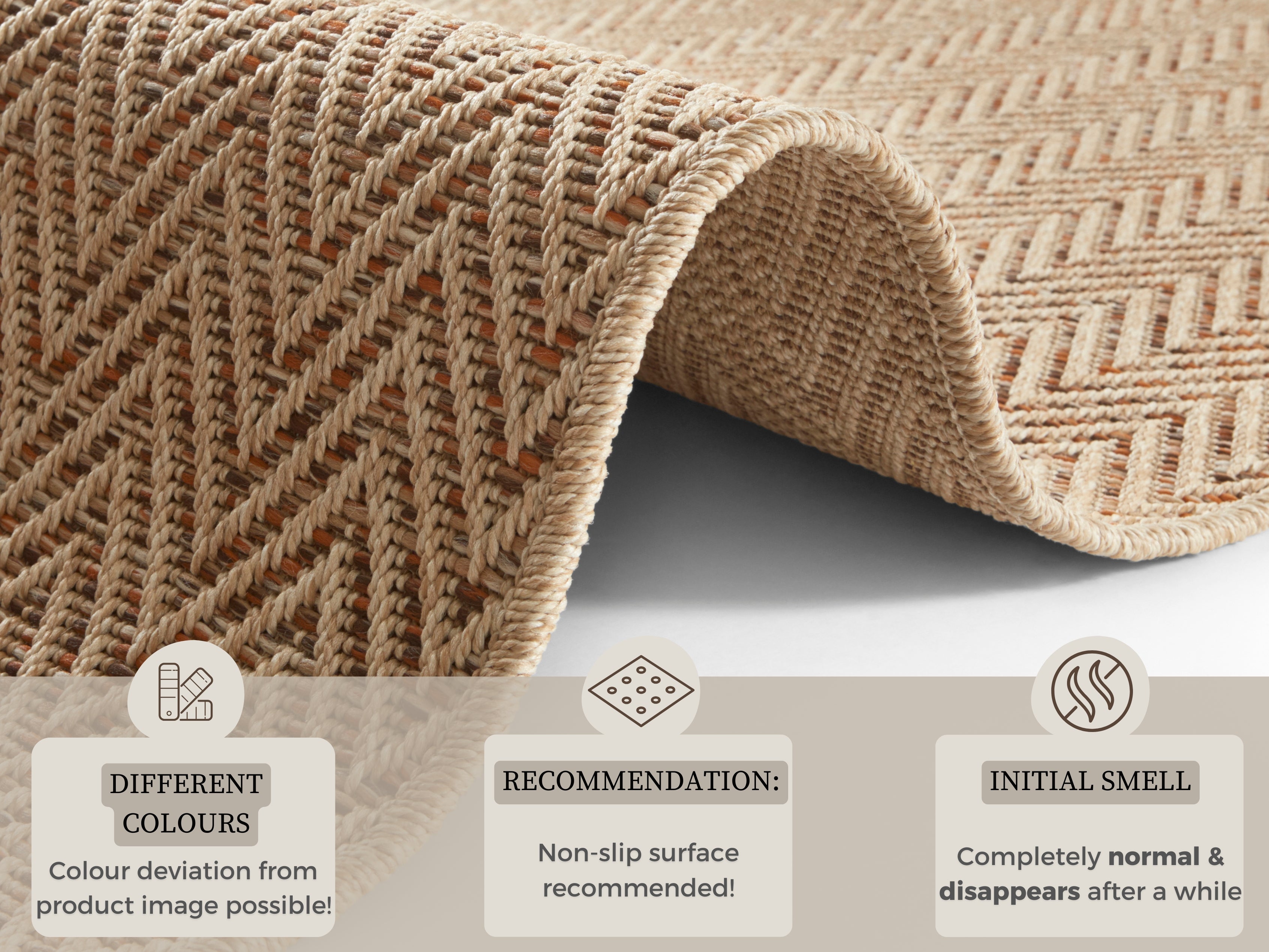 HANSE HOME MATTLÖPARE NATUR, BEIGE-TERRA 104267