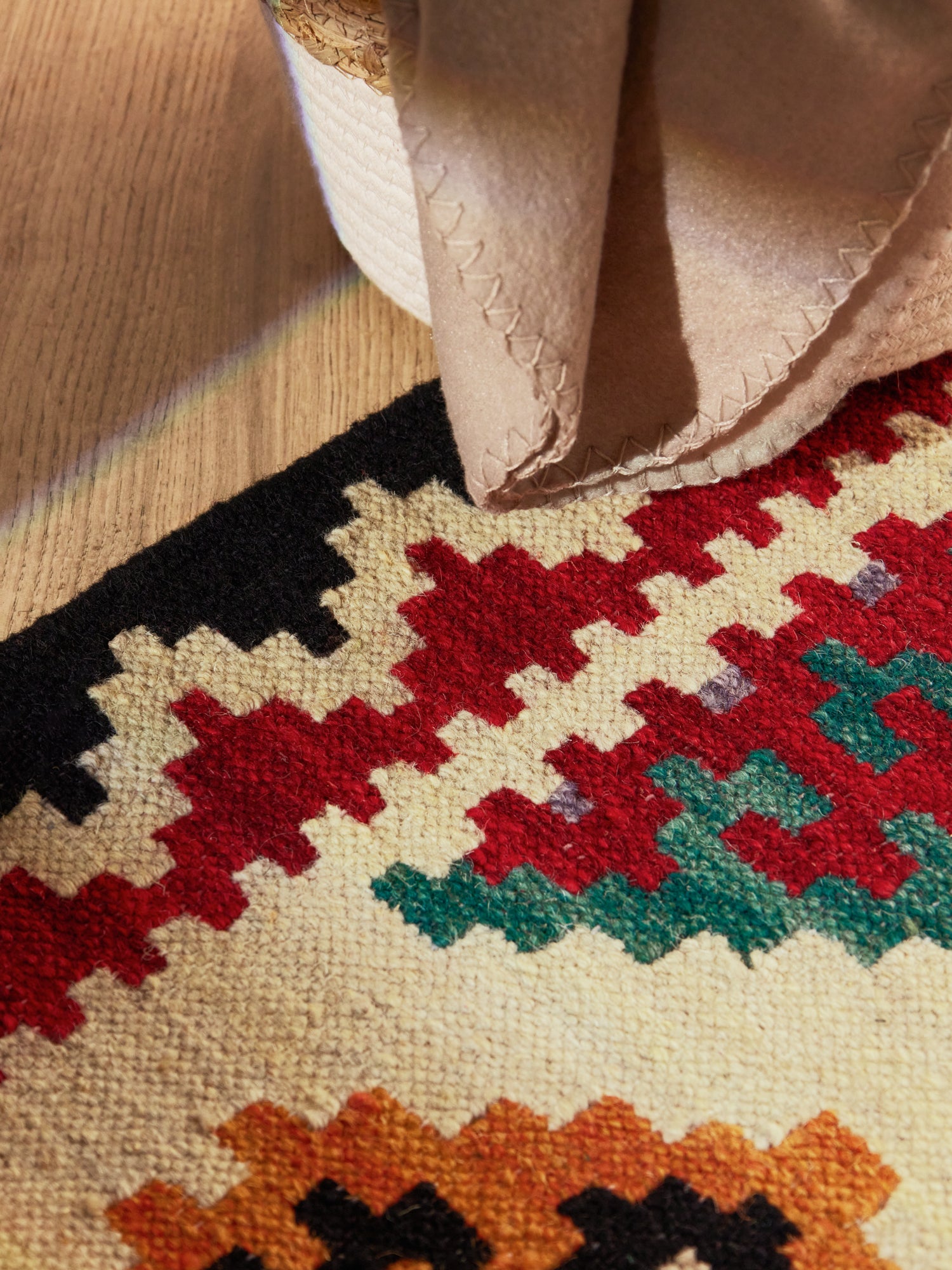 HANSE HOME KAMAL - AFGHAN KELIM MATTA, 106240 CREAM-MULTI