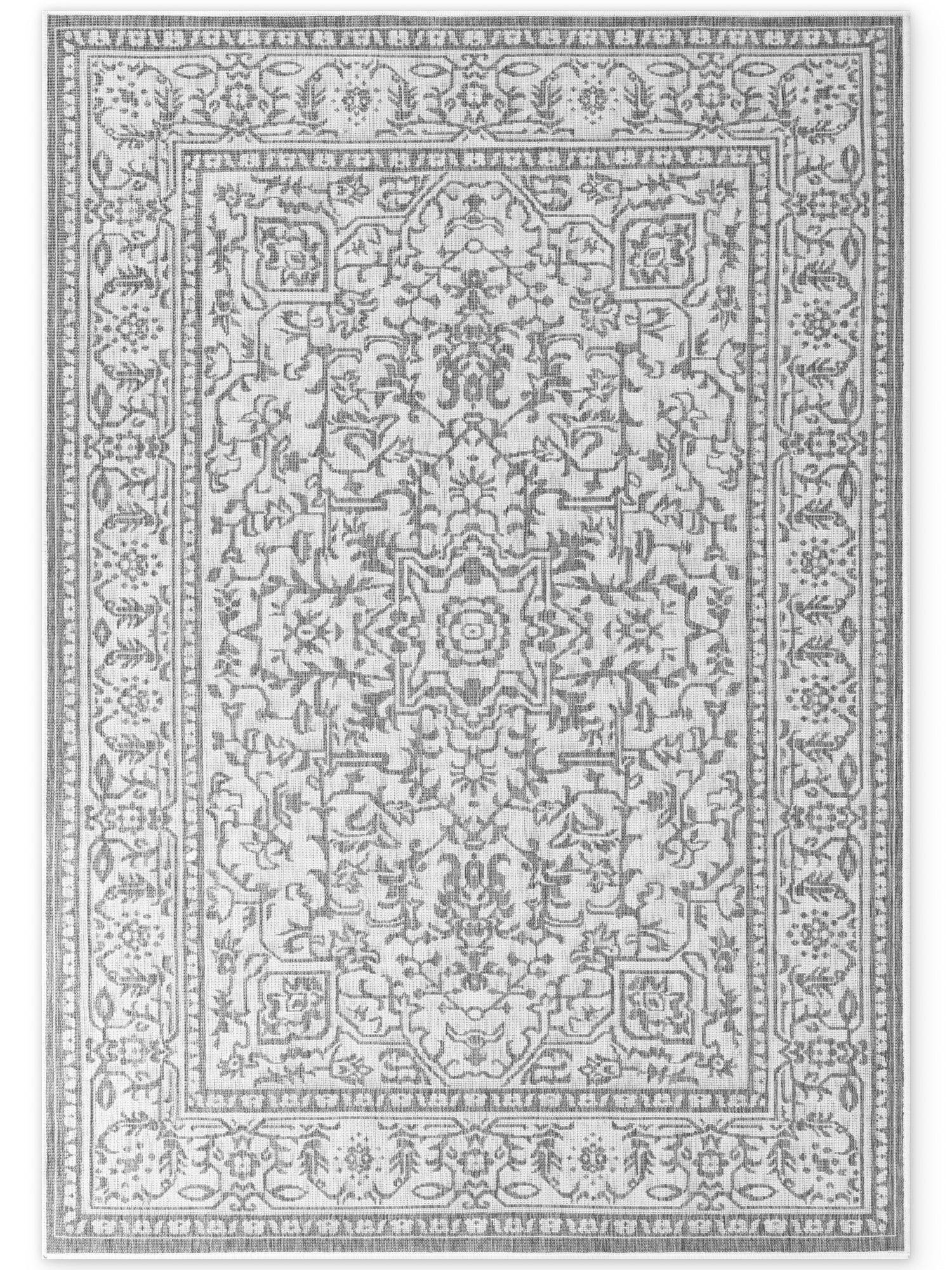 HANSE HOME DUORO - VÄNDBAR UTOMHUSMATTA, VIT-GRÅ 106249