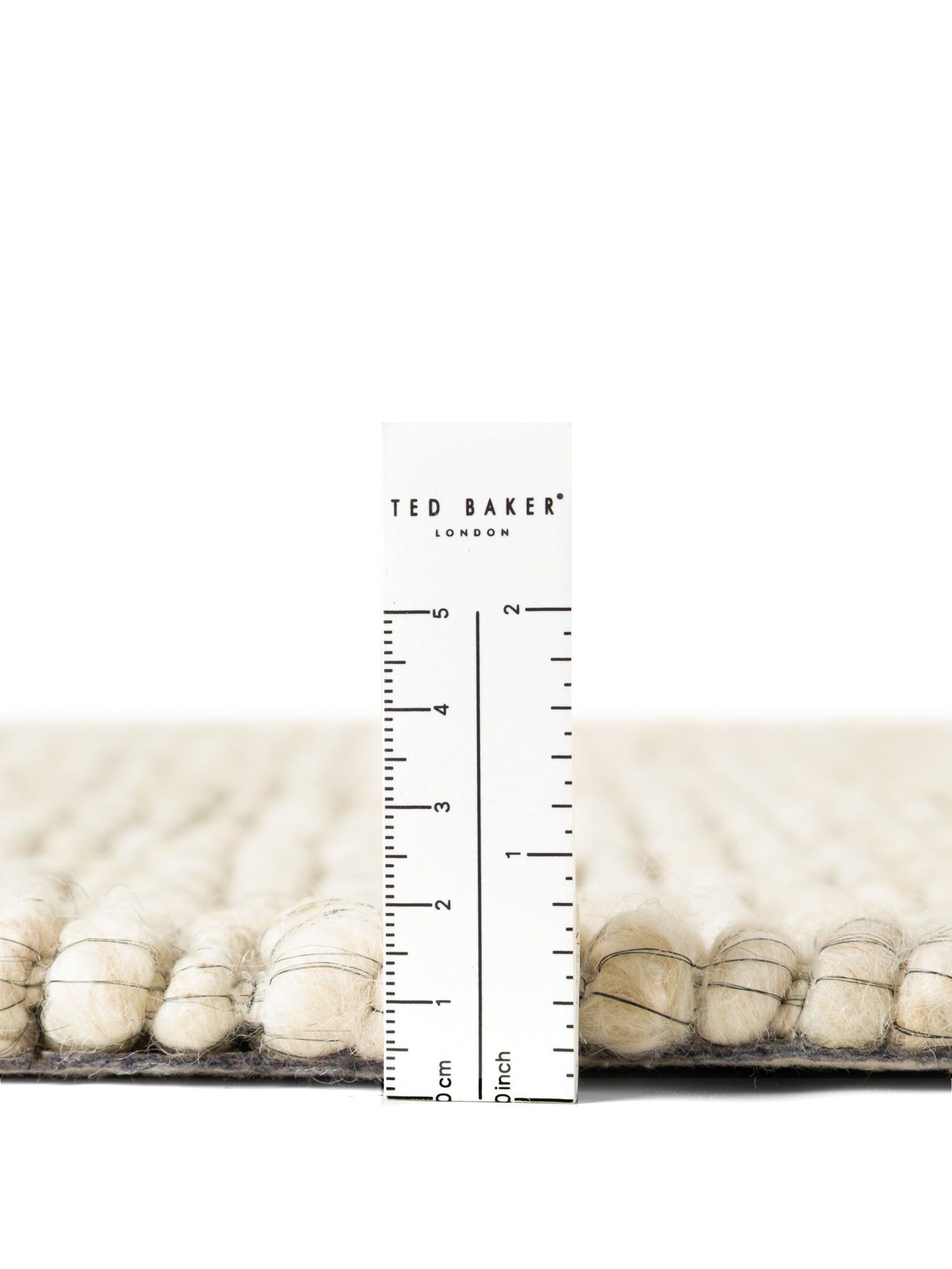 TED BAKER BEXLEY ULDTÆPPE, WOOLWICH NATUR-CREME