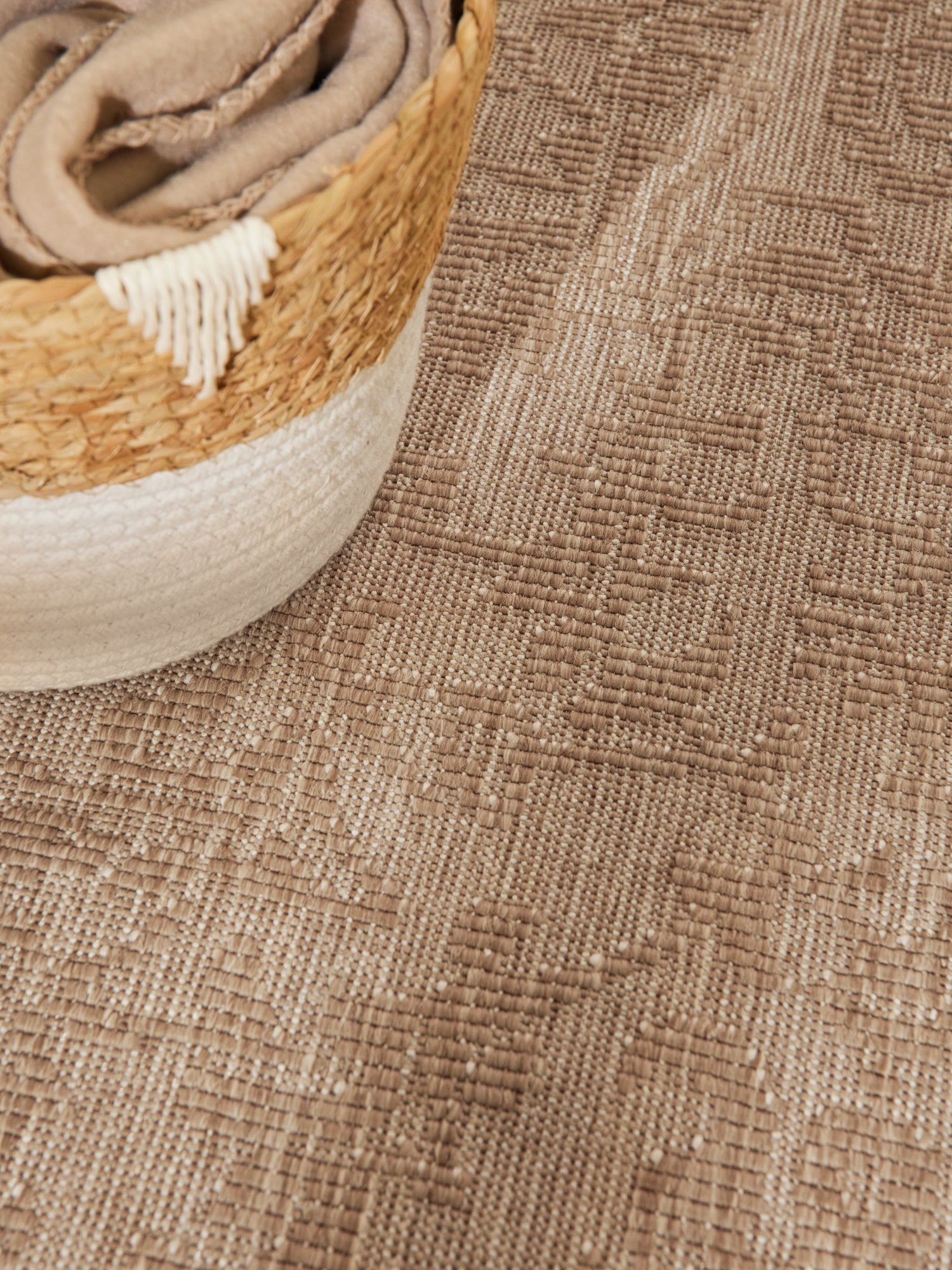 HANSE HOME DUORO - VÄNDBAR UTOMHUSMATTA, JUTE-VIT 106250