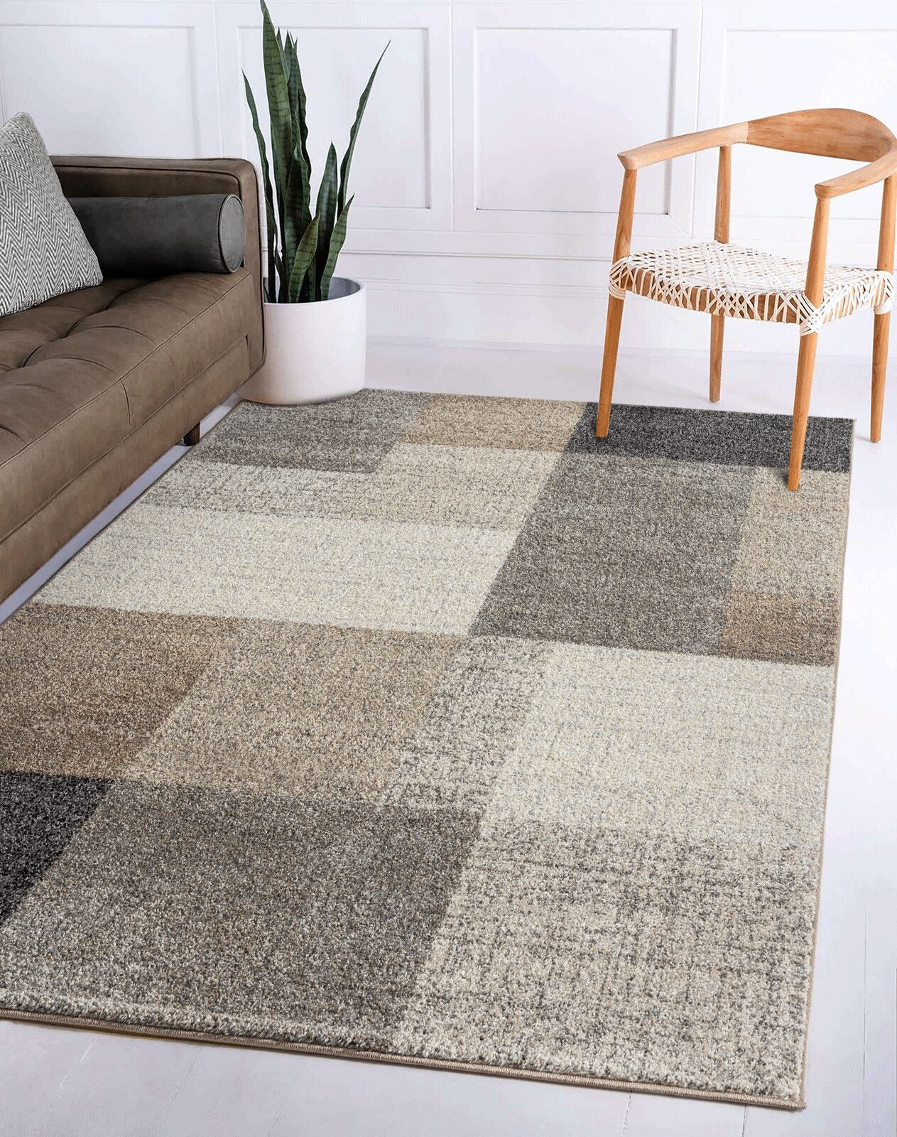 THALES MODERNE TÆPPE, 6101 957-BEIGE
