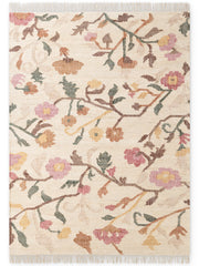 ROYA AFGHAN HANDvävd KELIM-MATTA, 106259 CREAM-MULTI