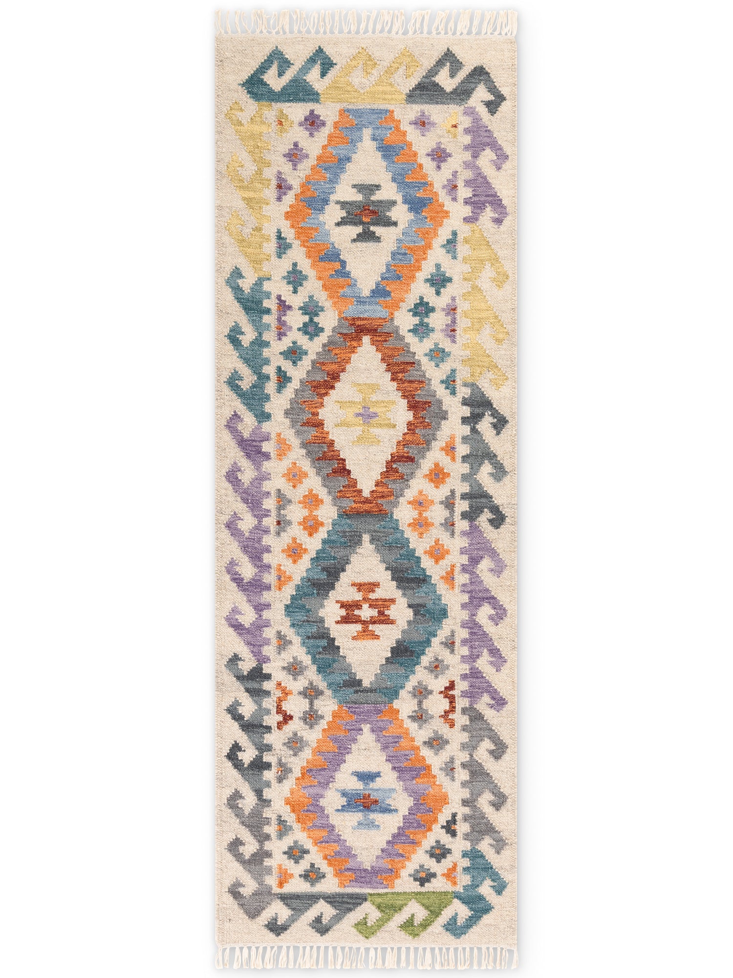 HANSE HOME KAMAL - AFGHAN KELIM MATTA, 106242 CREAM-MULTI
