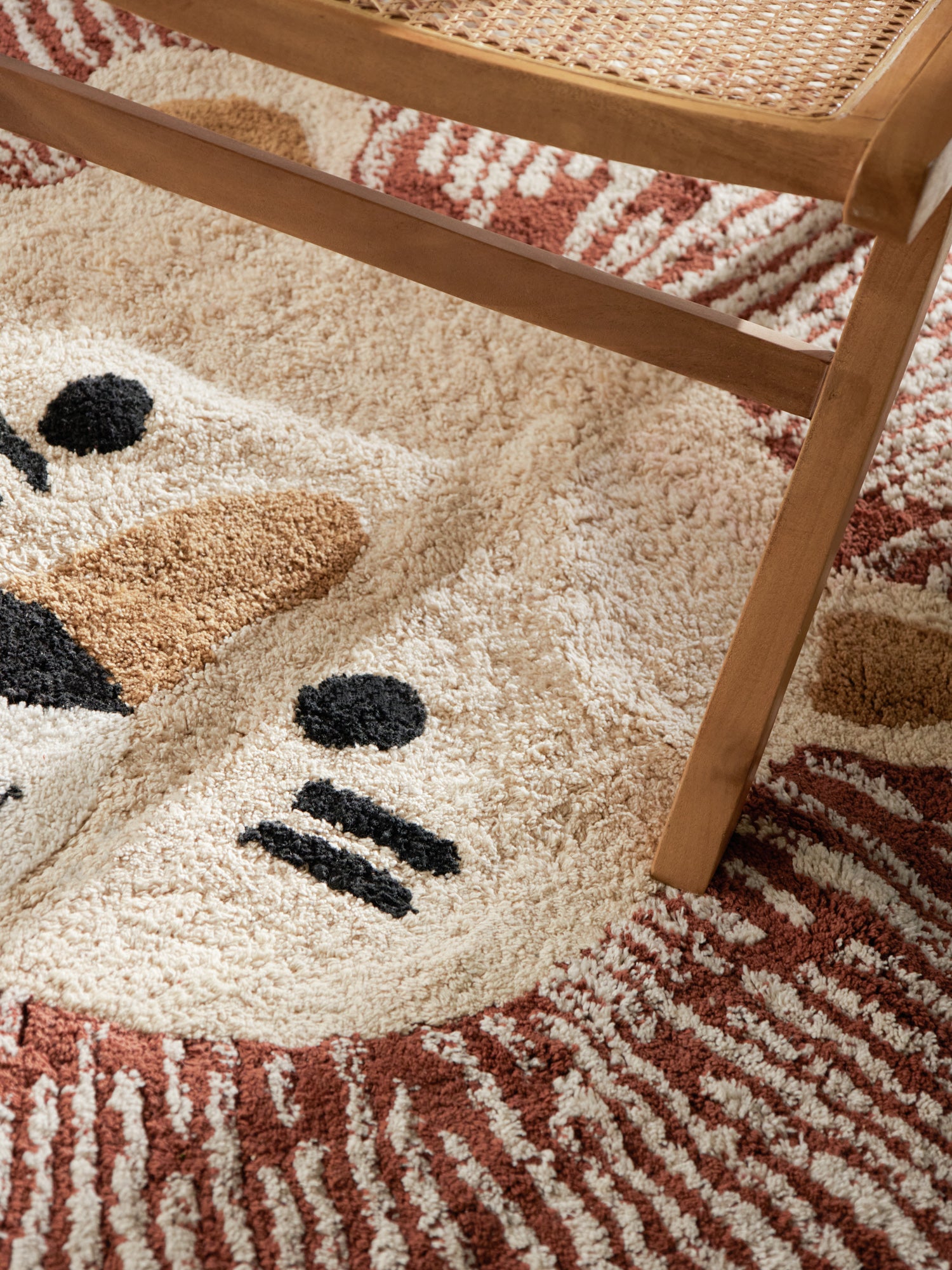 SNUGGLE BØRNETÆPPE, LEANDER CREME MULTI