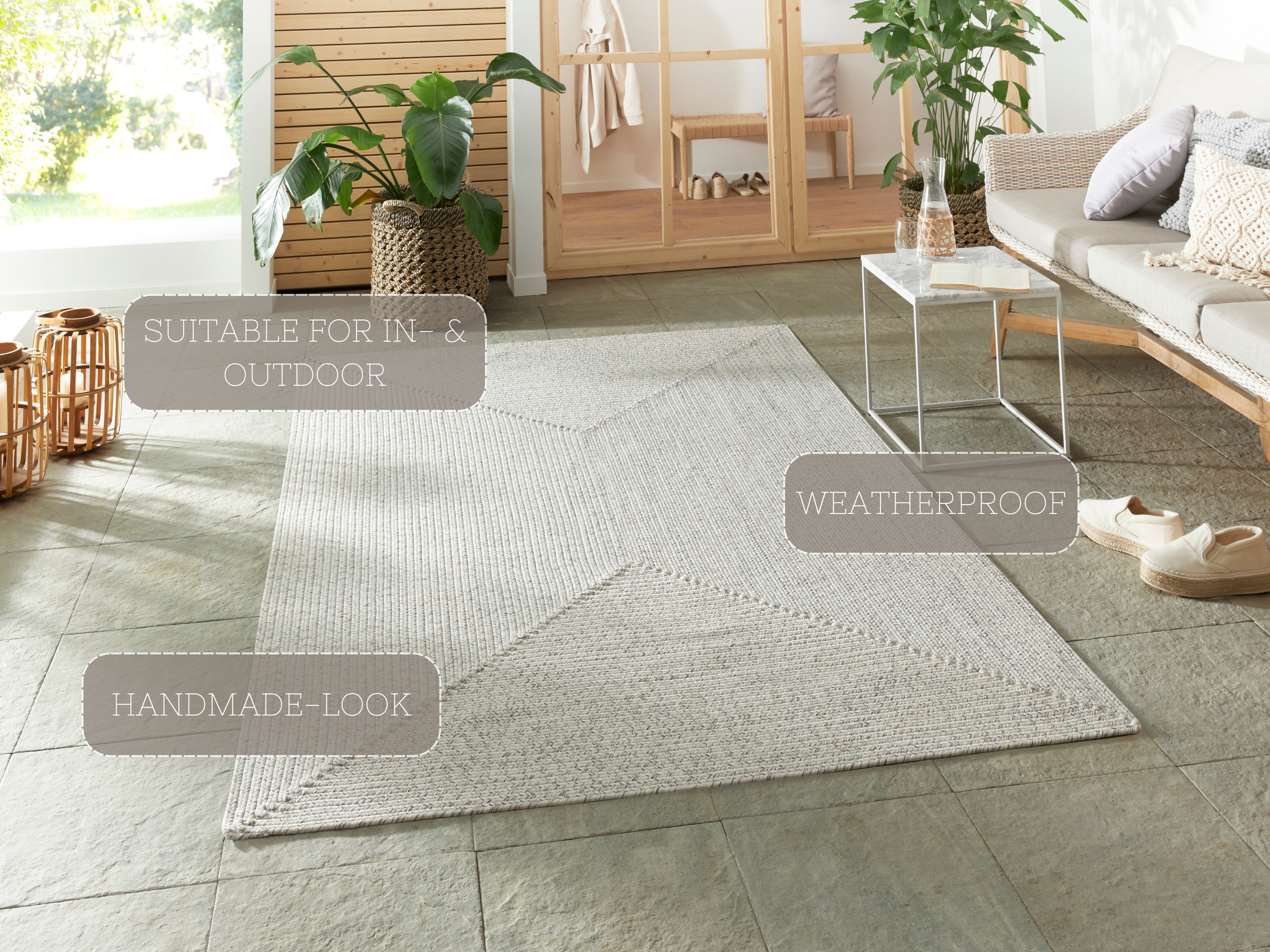 HANSE HOME FLÄTAD MATTA, LJUS MELANGE 105553