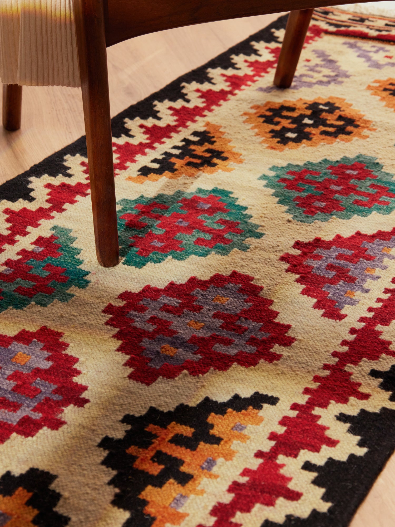 HANSE HOME KAMAL - AFGHAN KELIM MATTA, 106240 CREAM-MULTI