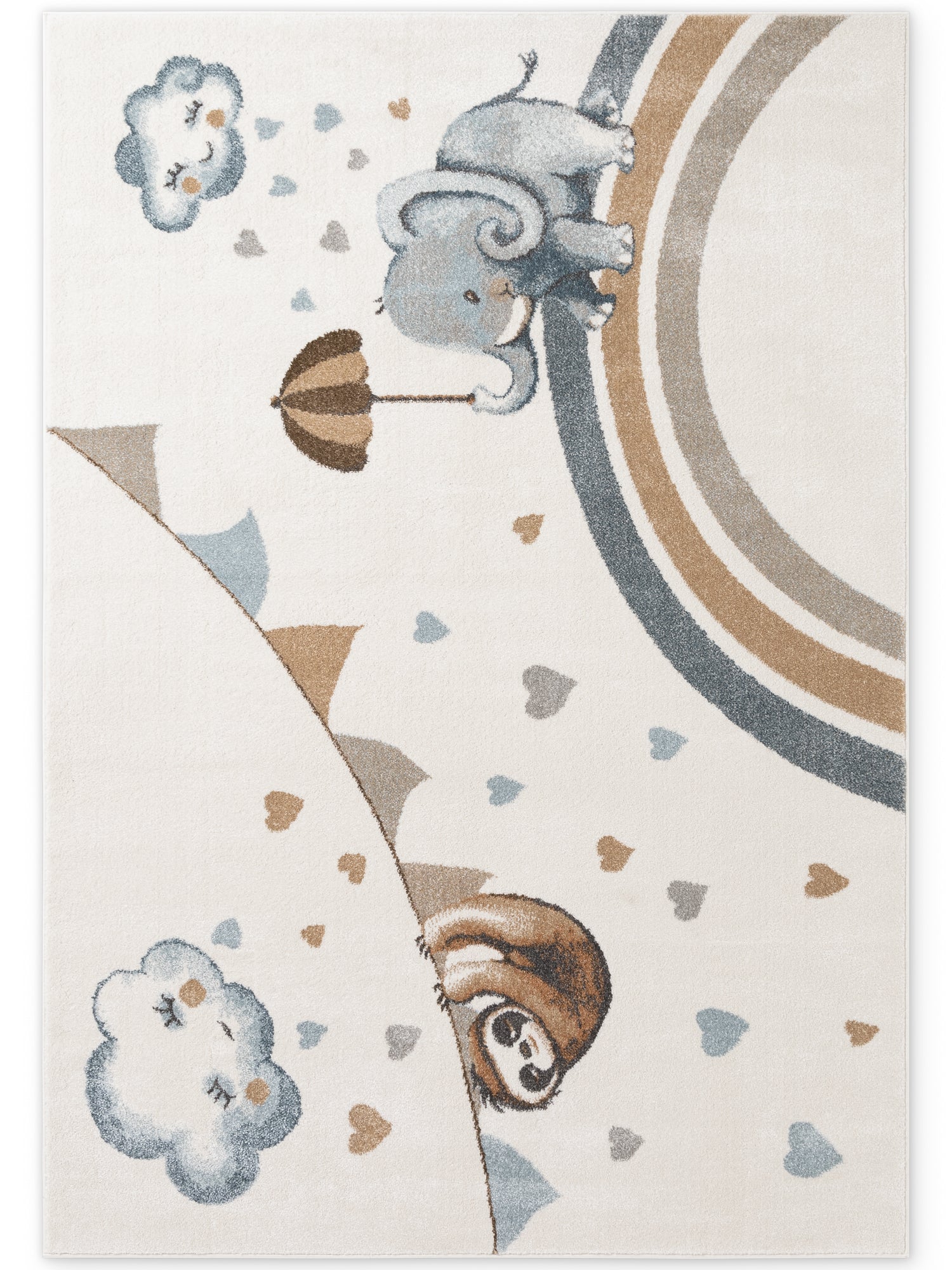 VILLEROY &amp; BOCH BOHO KIDS BARNFILT - ELEPHANT RAIN, CREAM MULTI 106306