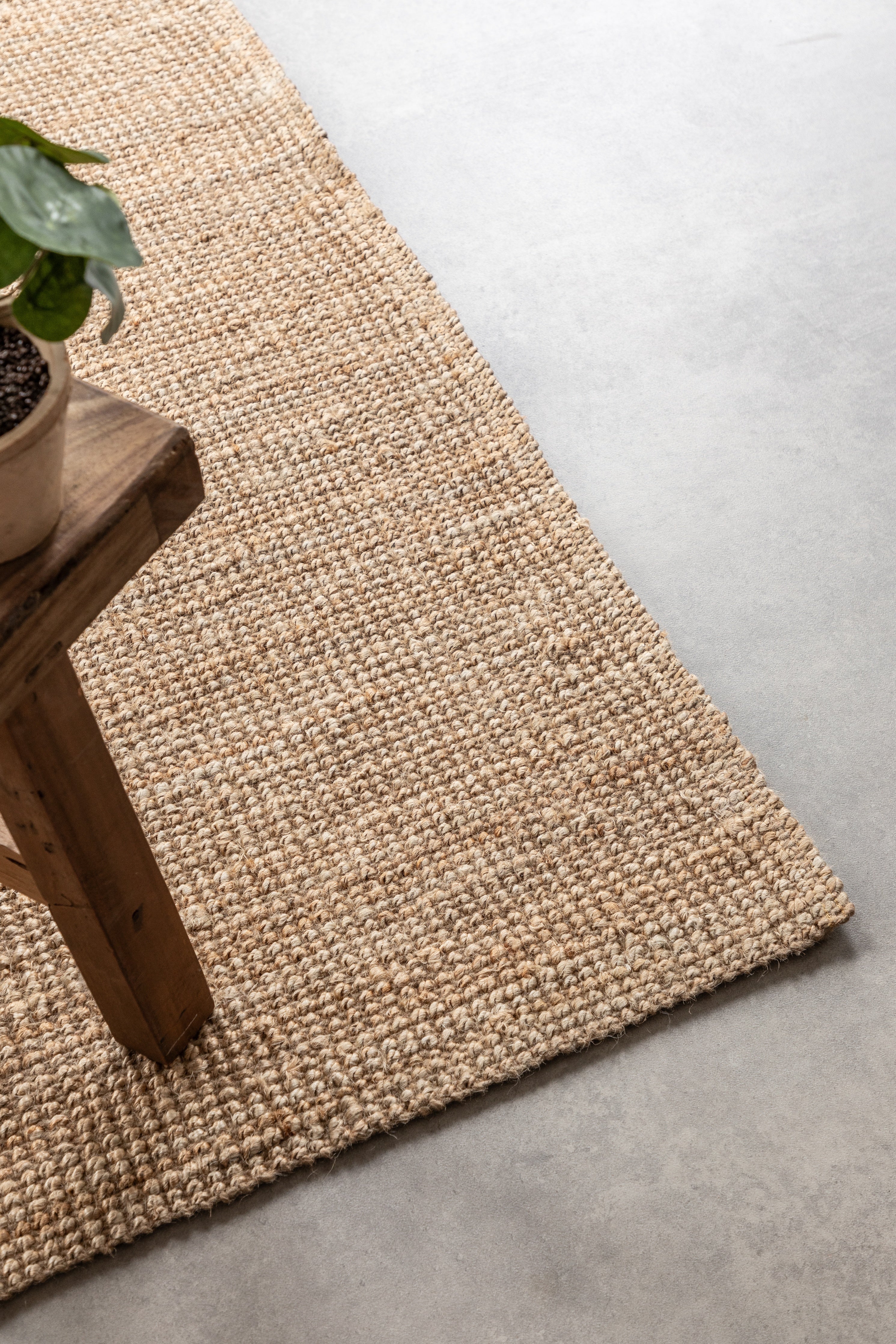 BOUCLE JUTEMATTA, NATURLIG GYLLEN - 105974