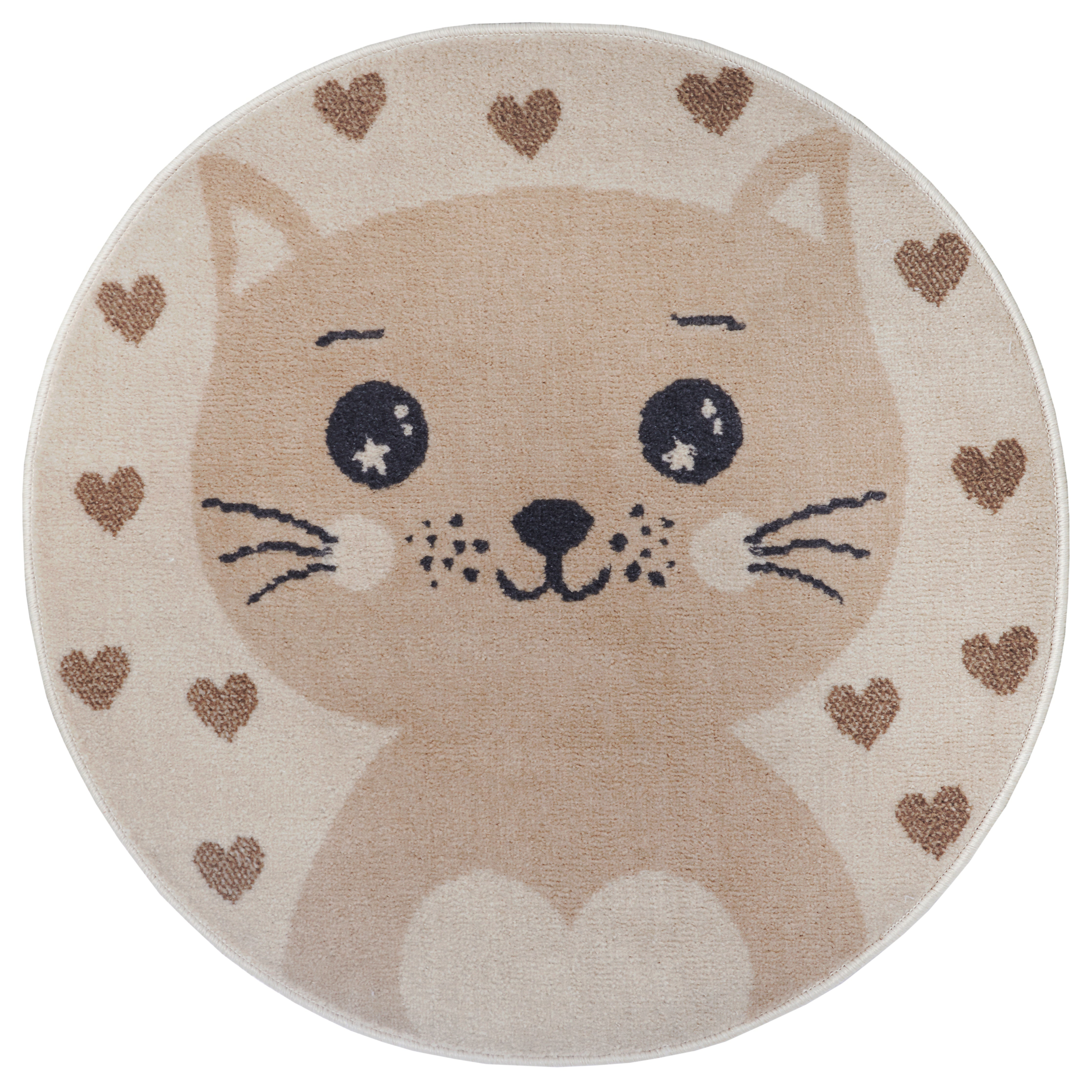 SAGOFILT FÖR BARN MED KATT, KRÄM-BEIGE 105963