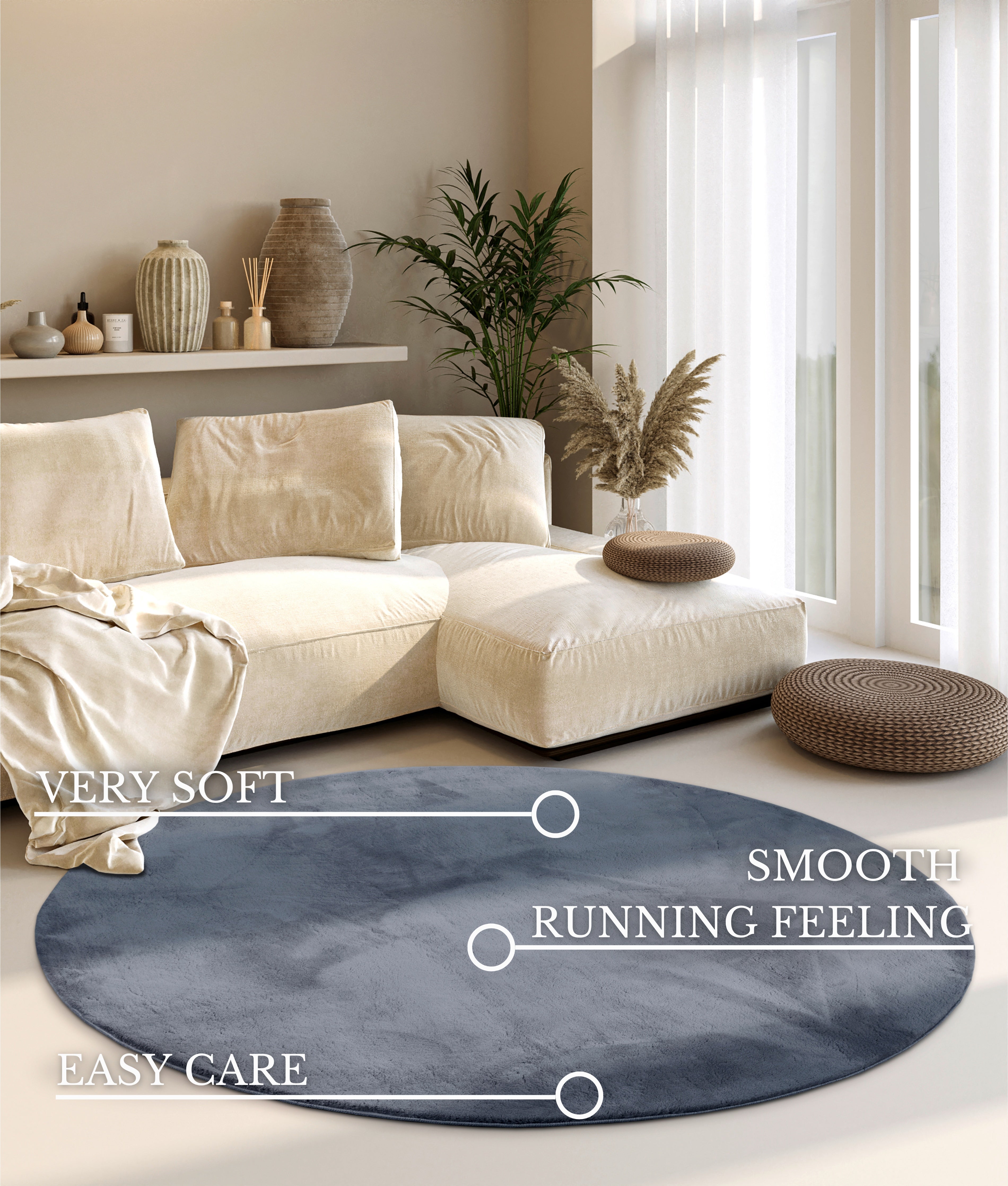 VILLEROY &amp; BOCH 106162 LÅG LAGMATTA, LEON ANTRACIT