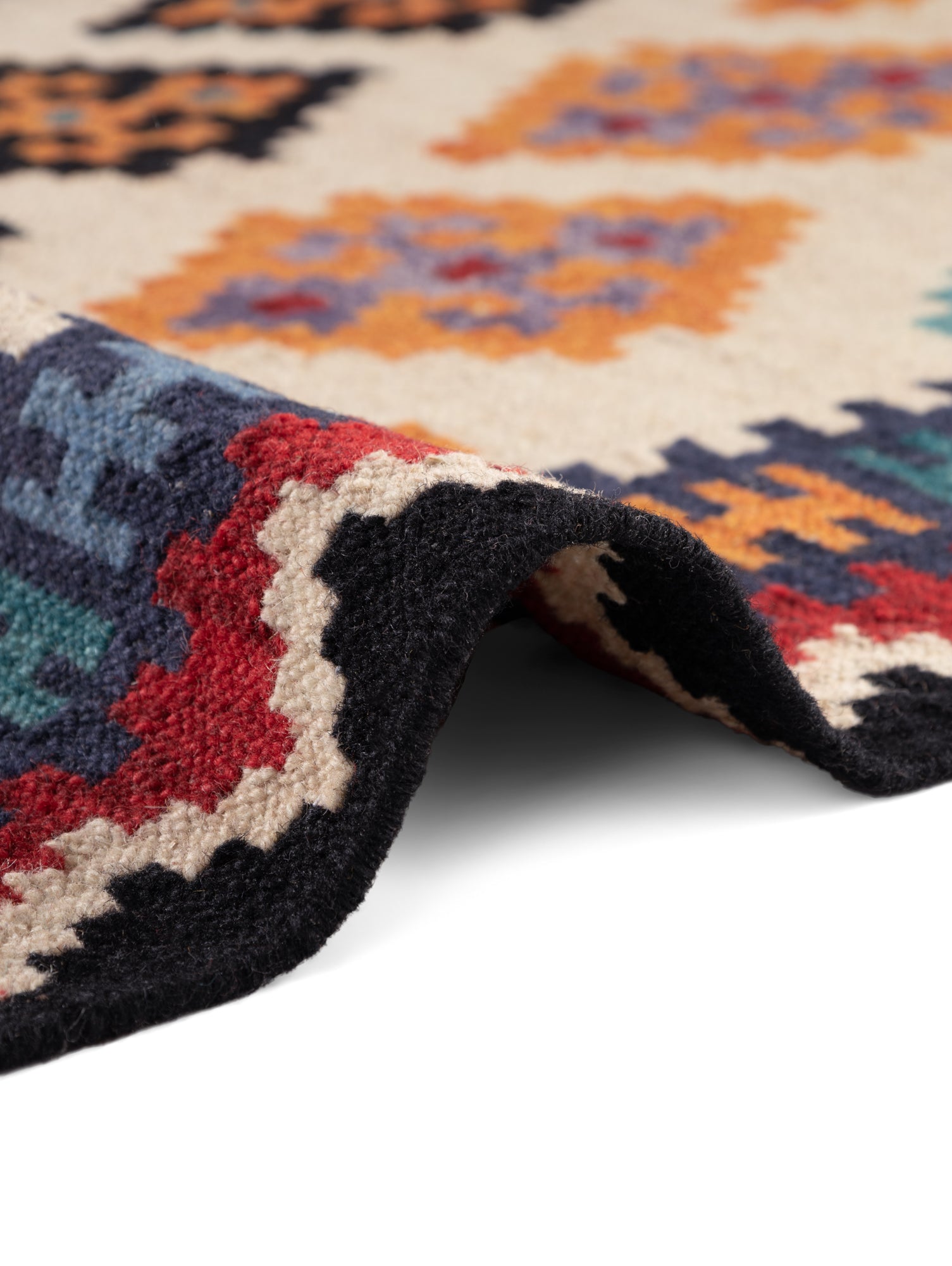 HANSE HOME KAMAL - AFGHAN KELIM MATTA, 106240 CREAM-MULTI