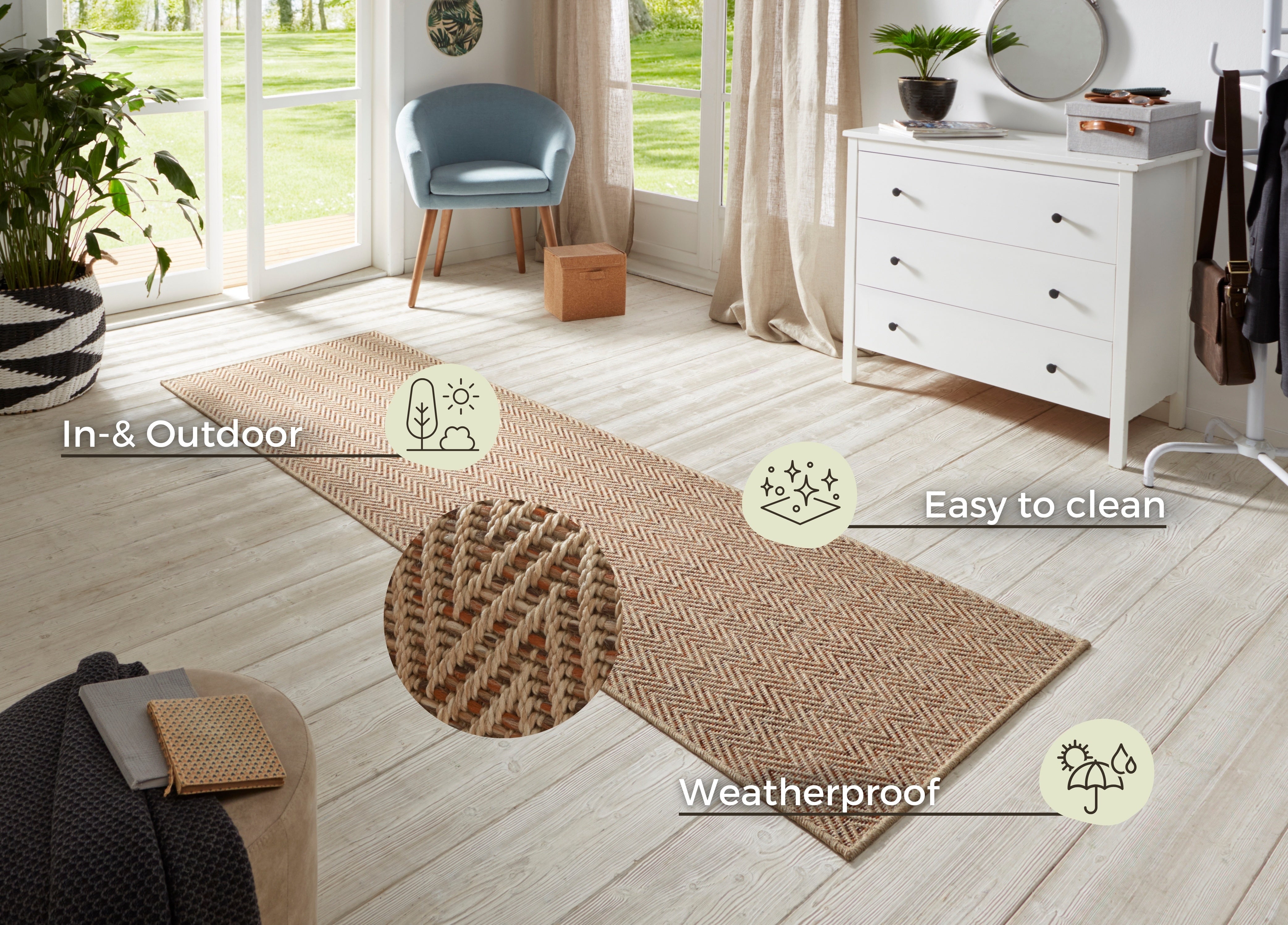 HANSE HOME MATTLÖPARE NATUR, BEIGE-TERRA 104267