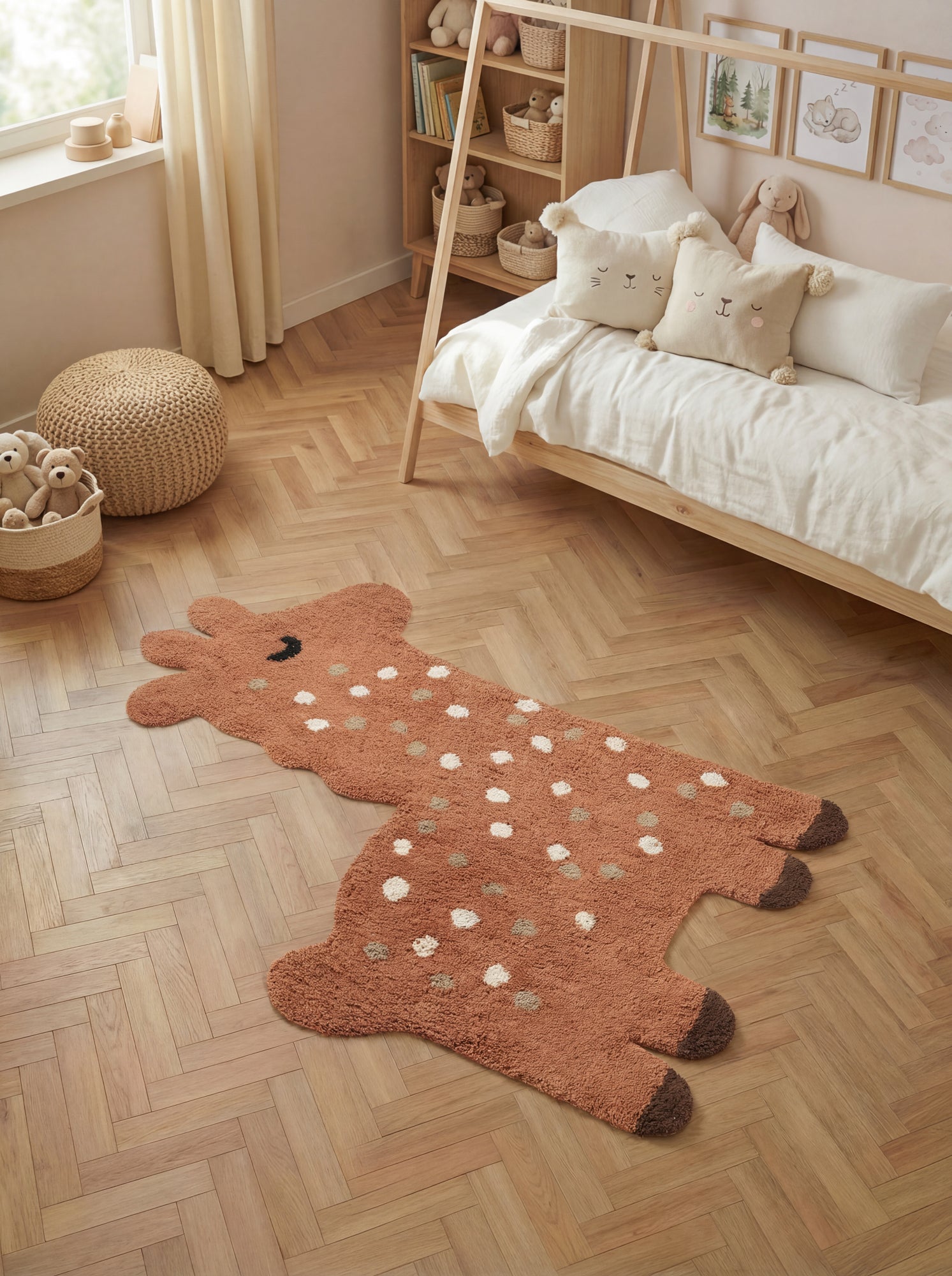 SNUGGLE BØRNETÆPPE, GINO BRUN