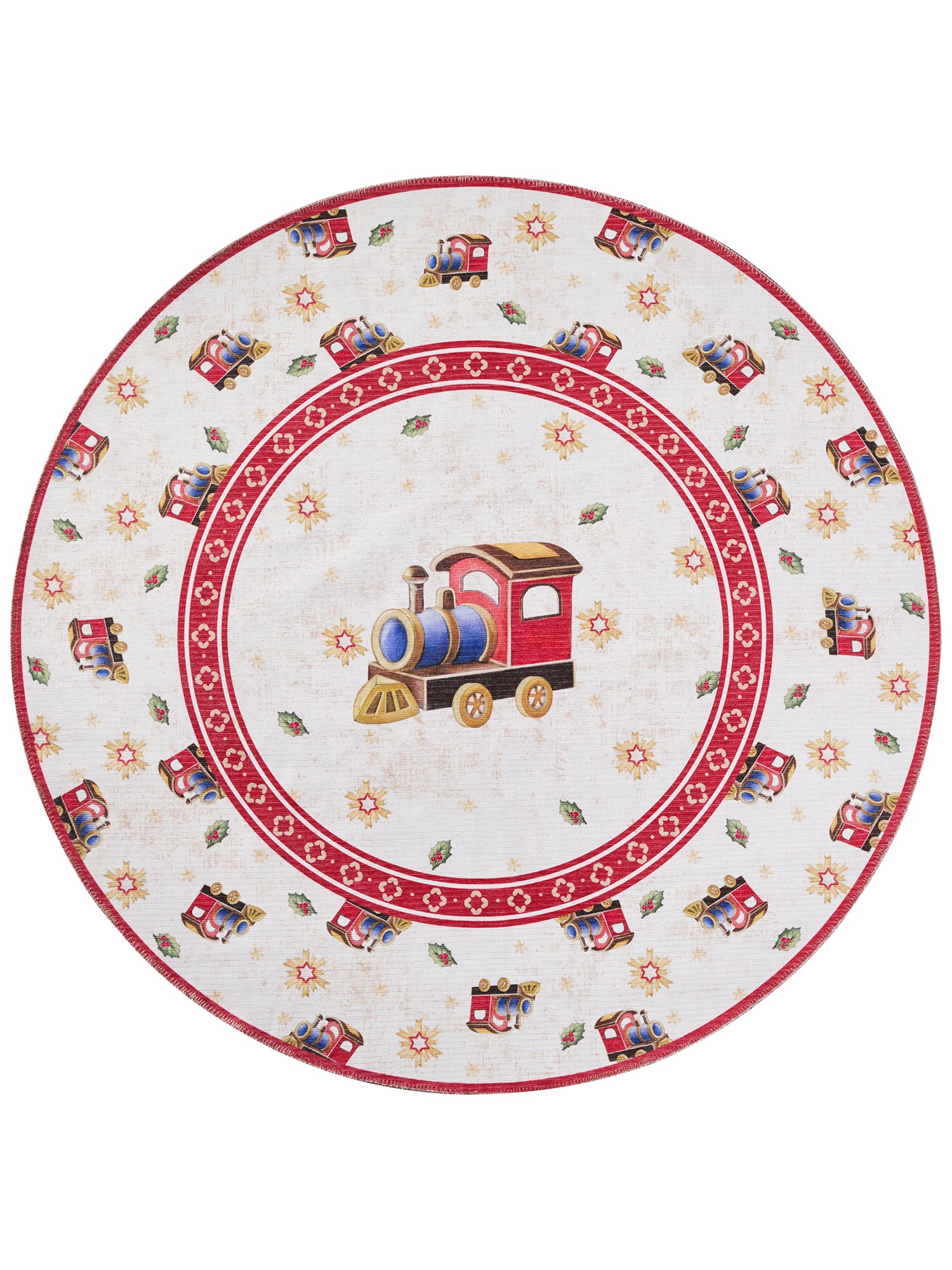VILLEROY &amp; BOCH TOY'S DELIGHT LIMITED EDITION JULMATTA, JULTÅG CRÈME-RÖD
