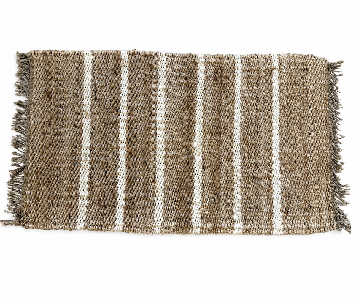 SKAGEN JUTE HÅNDVÆVET DØRMÅTTE, NATUR/CREME
