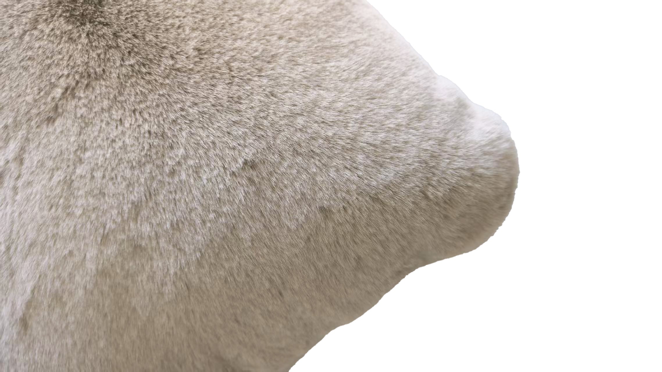 MJUKT PÄLSKUDDÖVERDRAG, LJUSBEIGE