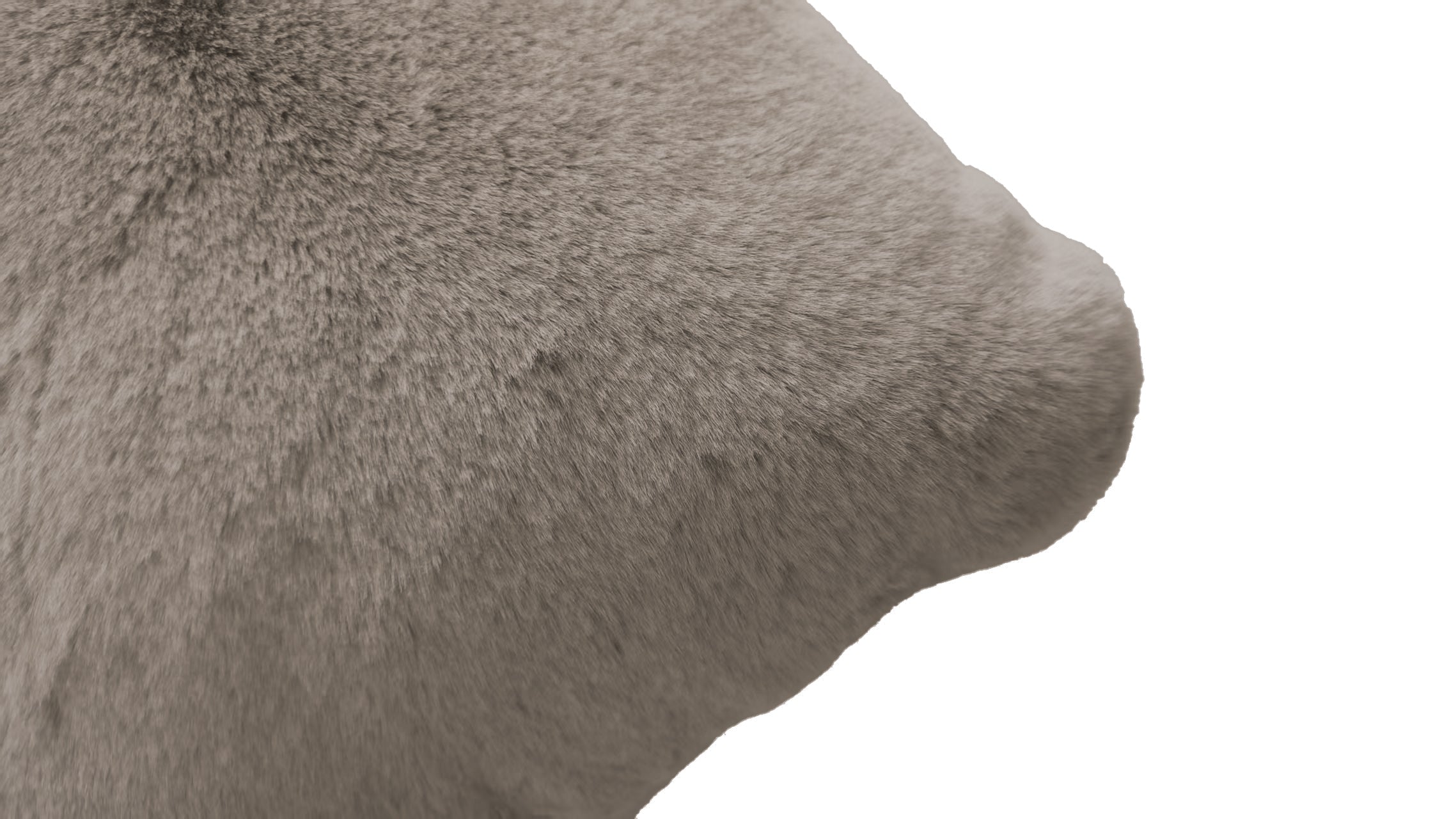 Mjukt pälsfodral, taupe