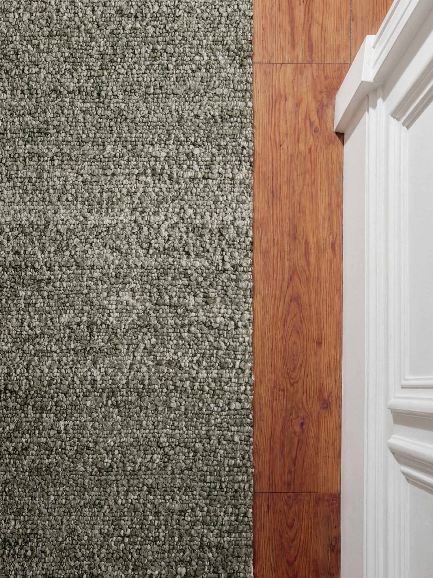 TED BAKER NOTTING HILL MJUK BOUCLE KORTLUGGIG MATTA, PORTOBELLO GRÖN