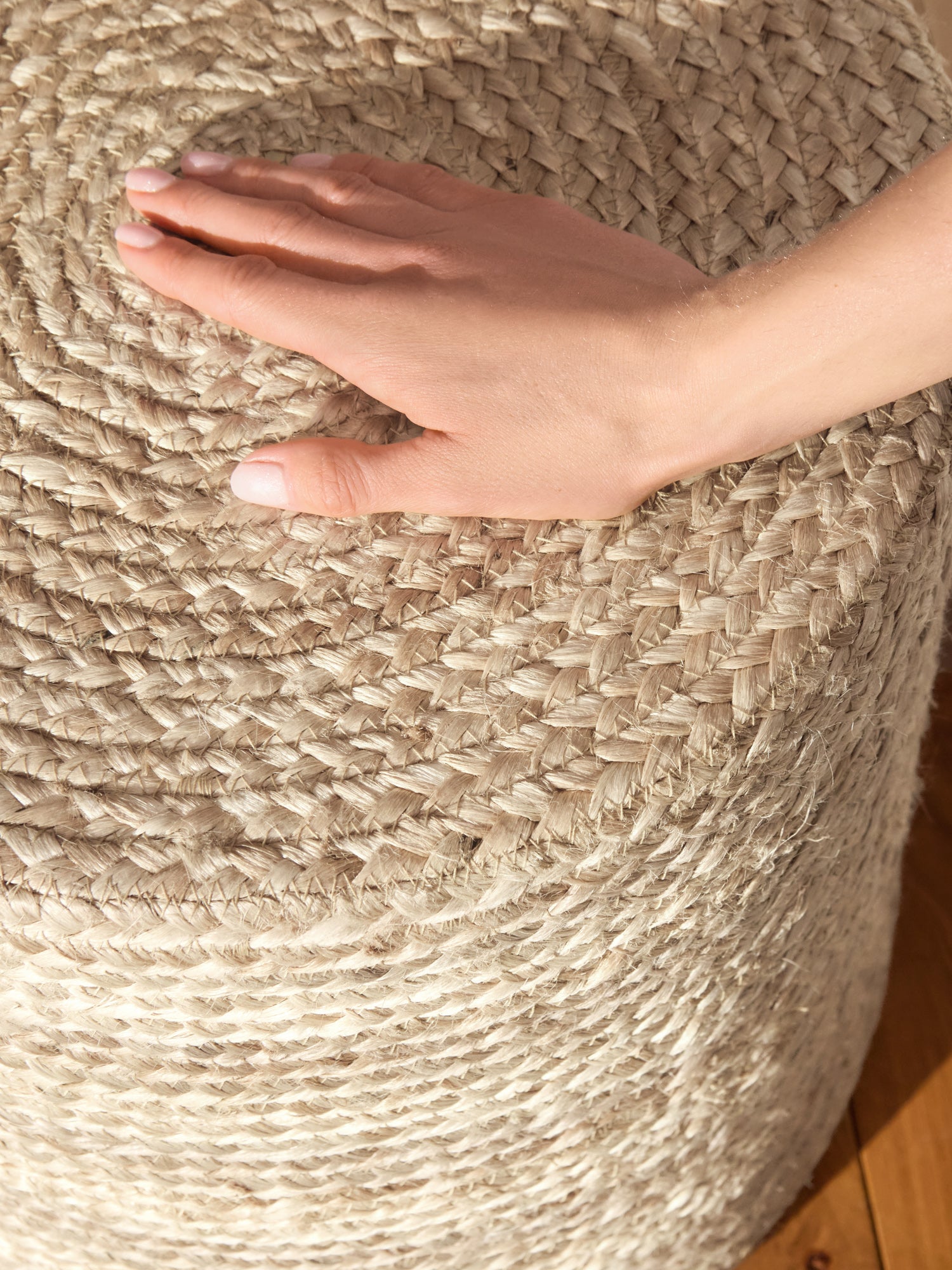 JUTZA JUTE POUF, 106236 NATURLIG Elfenben
