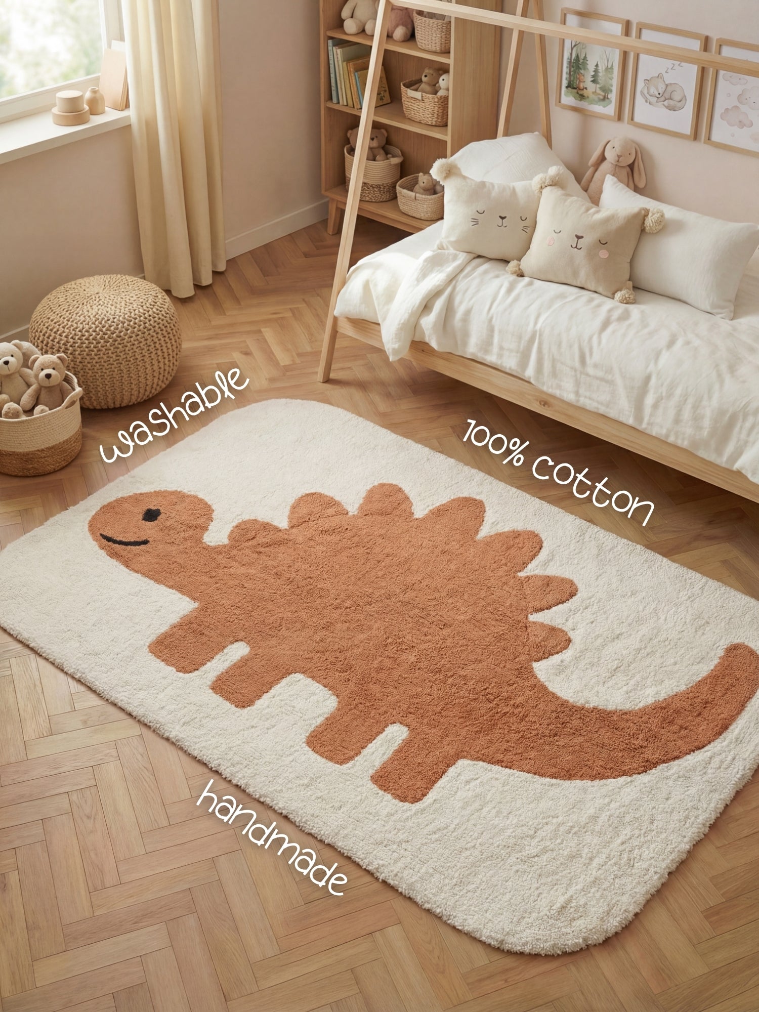 SNUGGLE BØRNETÆPPE, DORO CREME ORANGE