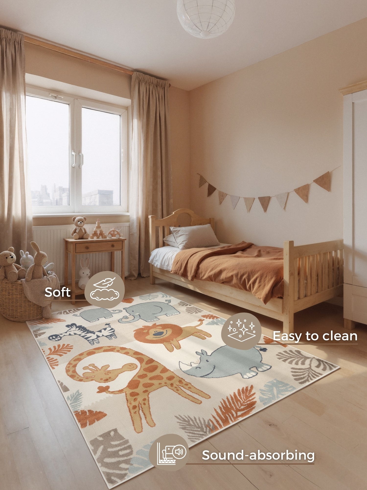 SAGOFILT FÖR BARN SAVANNA, KRÄM MULTI