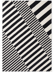 ELLE DECORATION STRYVE ULLMATTA FLUX, SVART-VIT