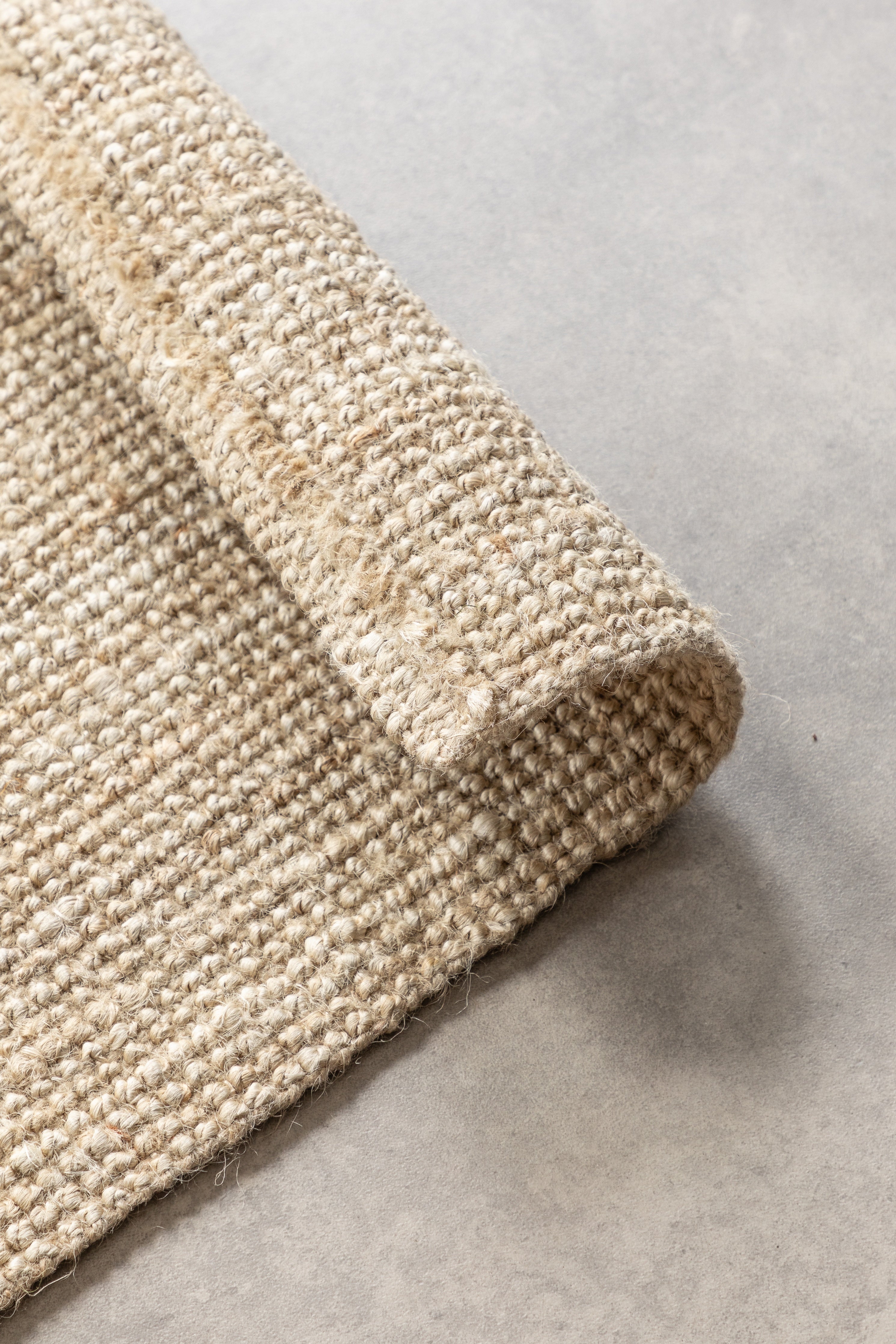 BOUCLE JUTEMATTA, ELFENBENSVIT - 105973