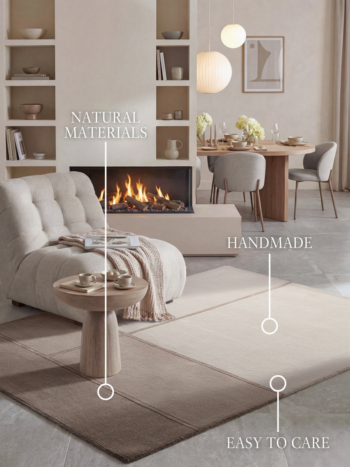 VILLEROY & BOCH 1888 ULDTÆPPE PRESILDA CREME BEIGE