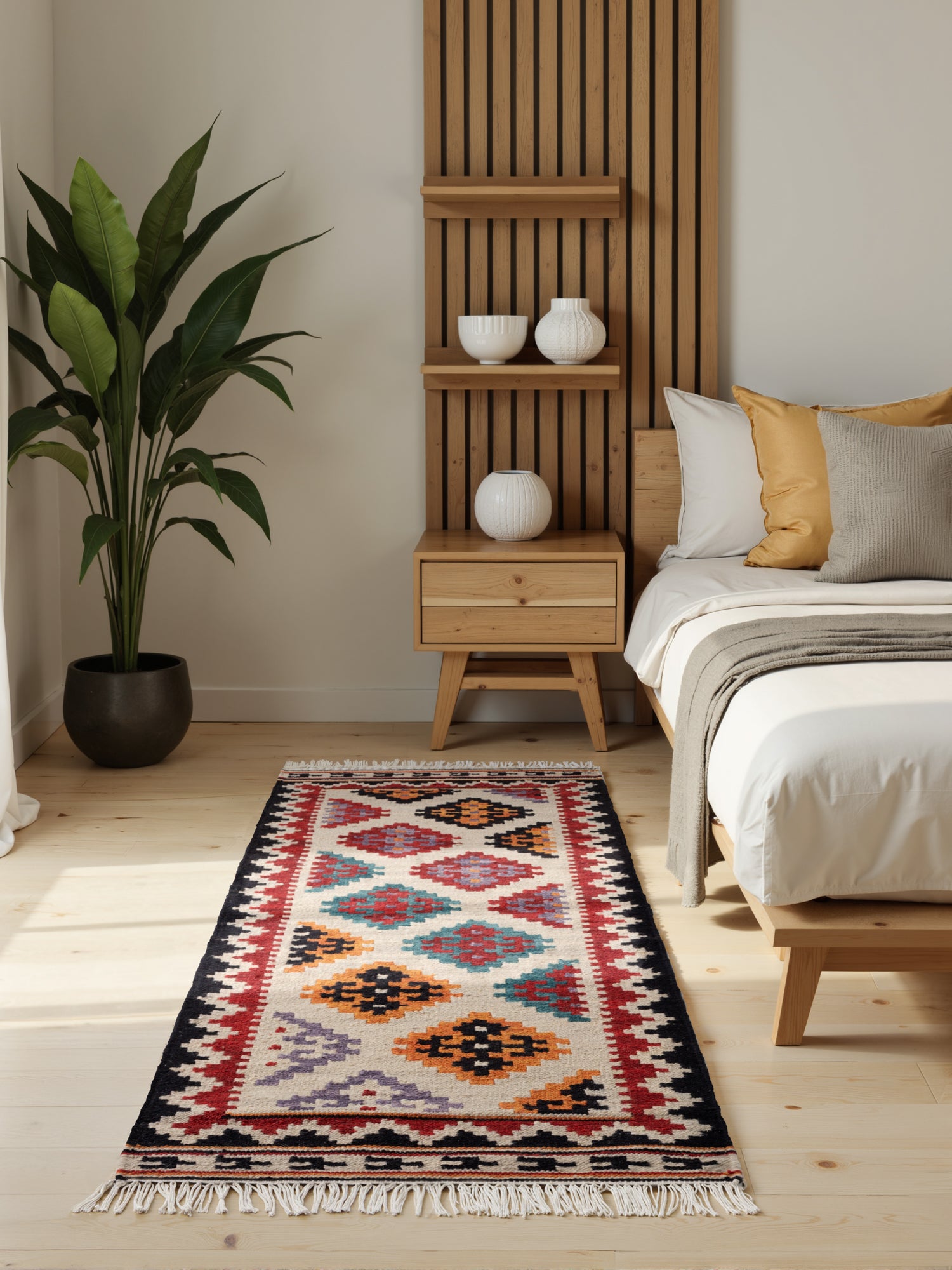 HANSE HOME KAMAL - AFGHAN KELIM MATTA, 106240 CREAM-MULTI
