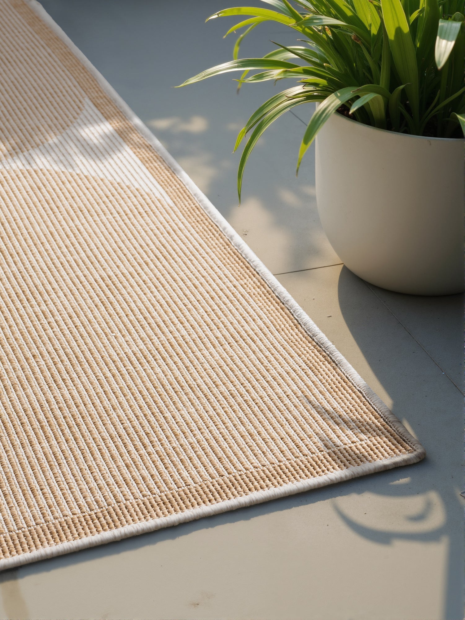 HANSE HOME DUORO - VÄNDBAR UTOMHUSMATTA, JUTE-VIT 106245