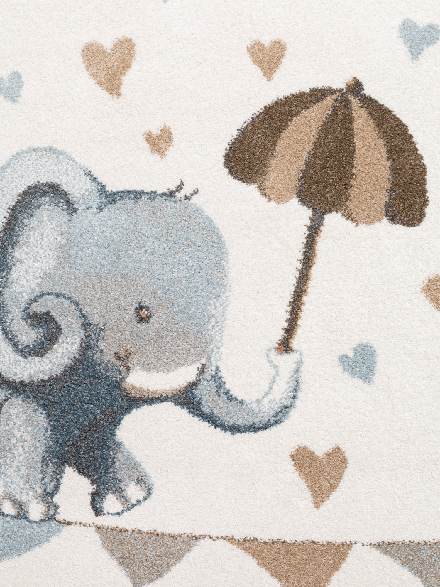 VILLEROY &amp; BOCH BOHO KIDS RUND BARNFILT - ELEPHANT RAIN, CREAM MULTI 106303