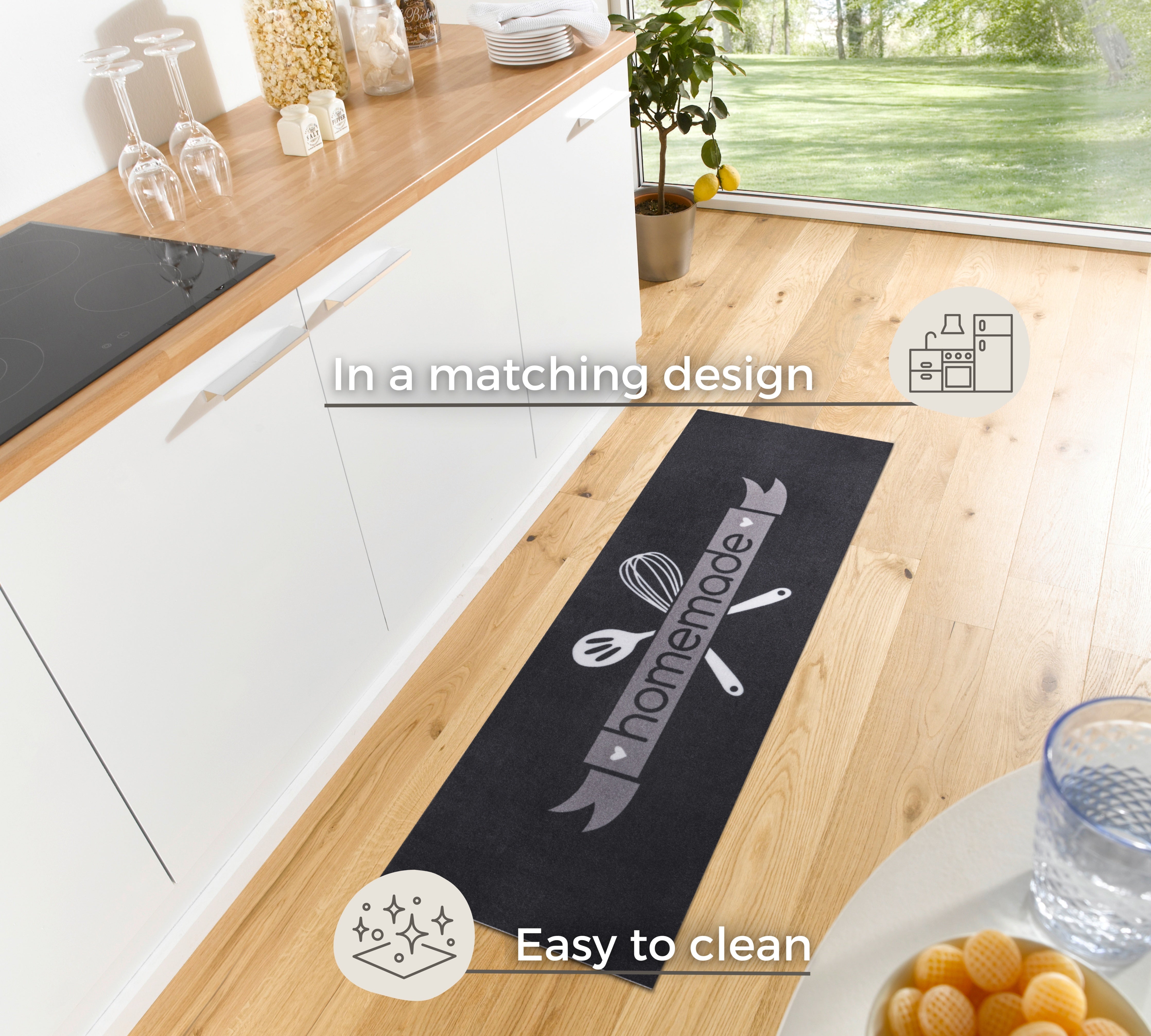 HANSE HOME COOK&amp;CLEAN HEMGJORDA KÖKSMATTOR 105732, STORLEK 50x150 CM
